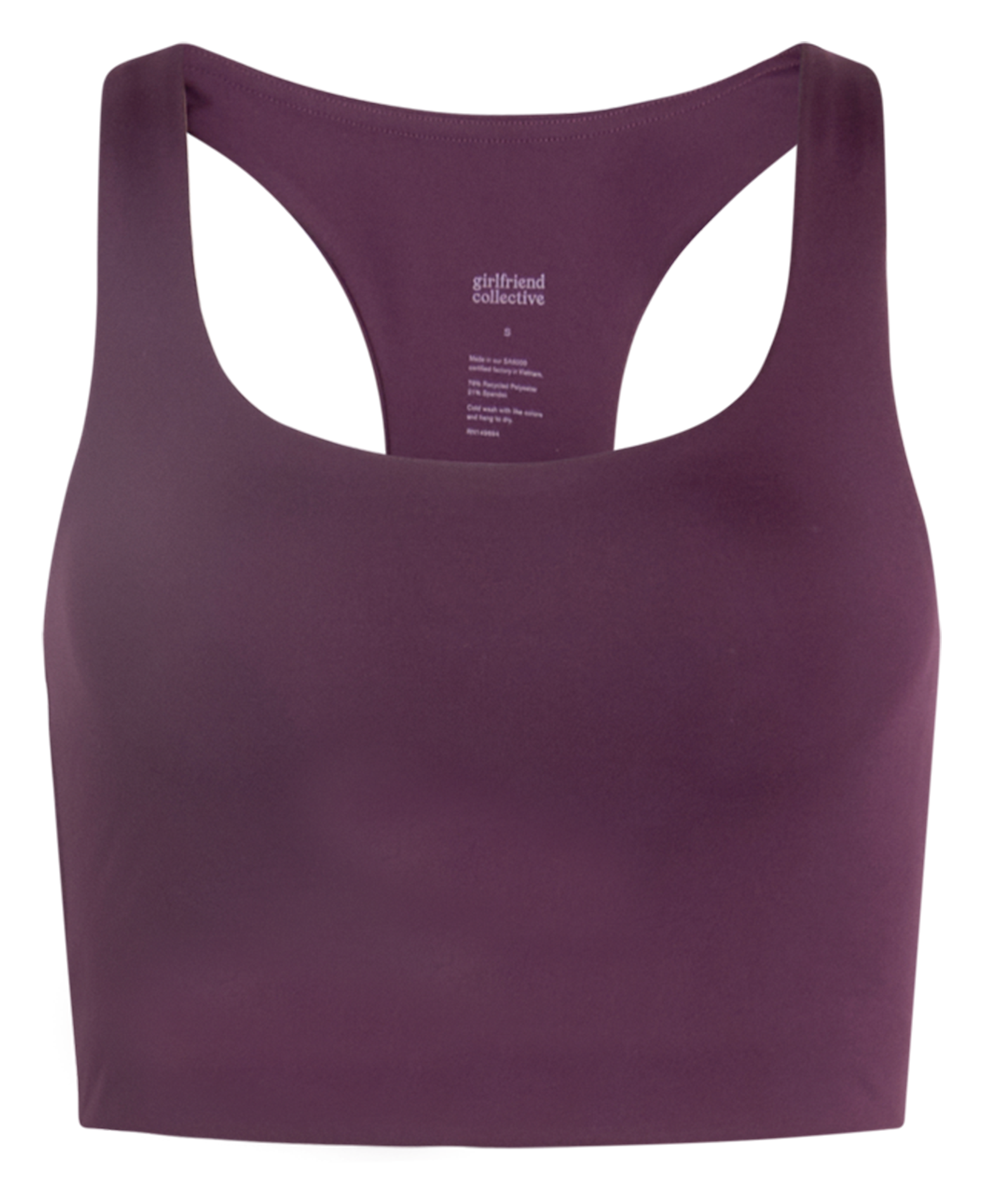 Brassière dos nageur  GIRLFRIEND COLLECTIVE Prune