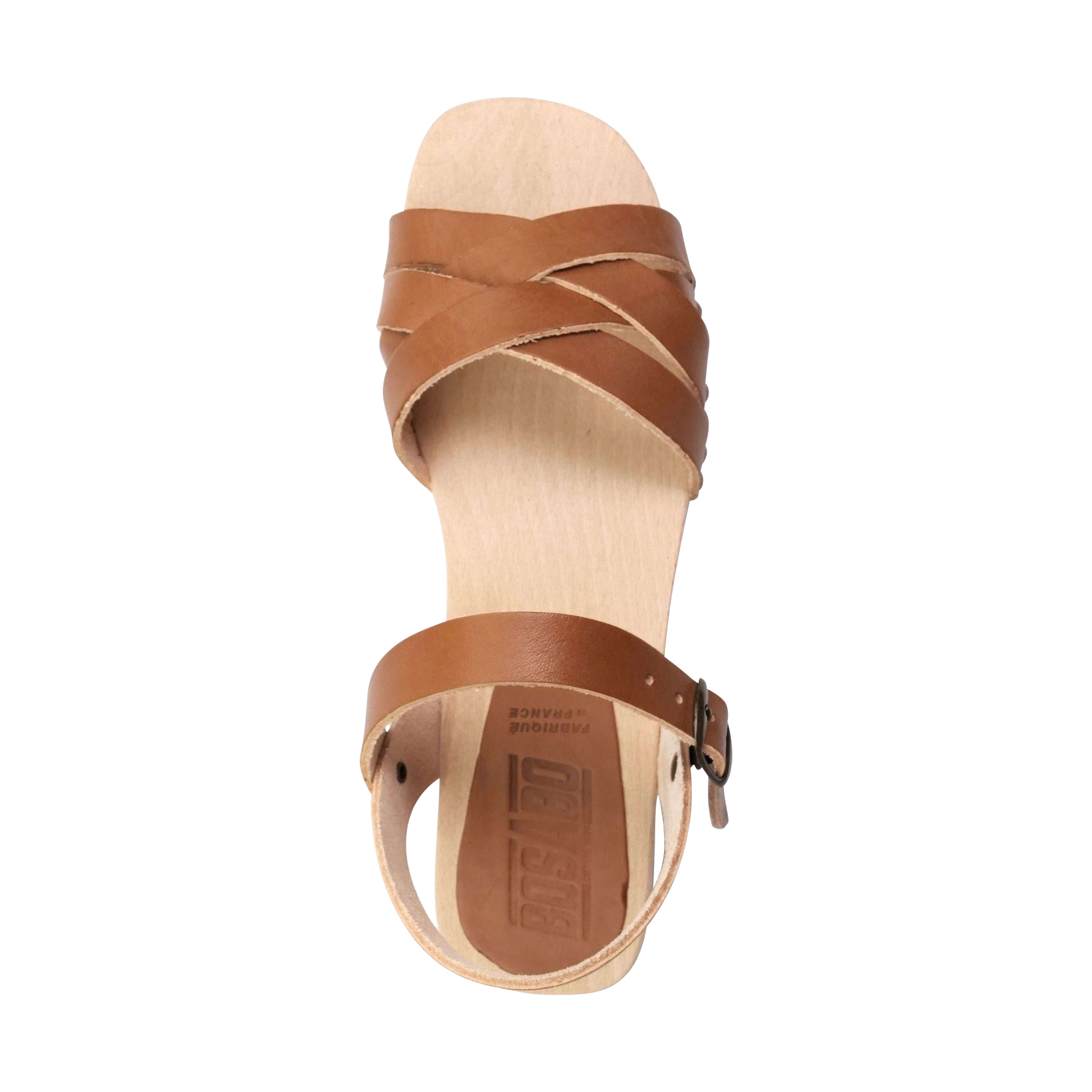 Leren sandalen BOSABO Bruin