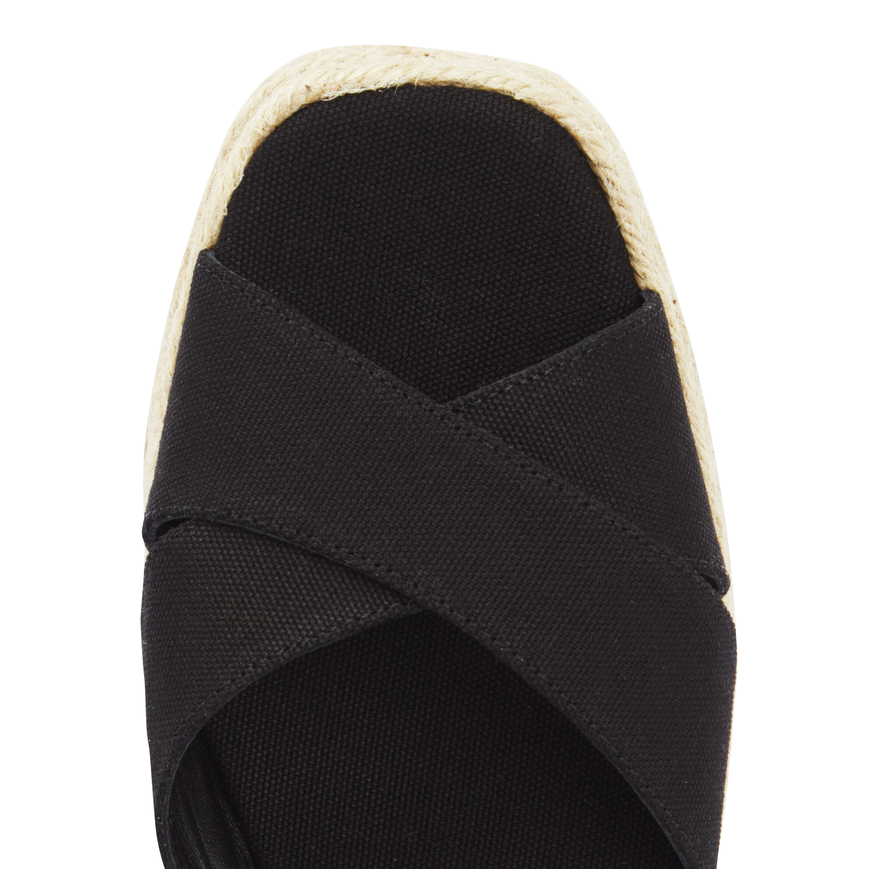 Espadrilles compensées en coton  CASTANER Noir