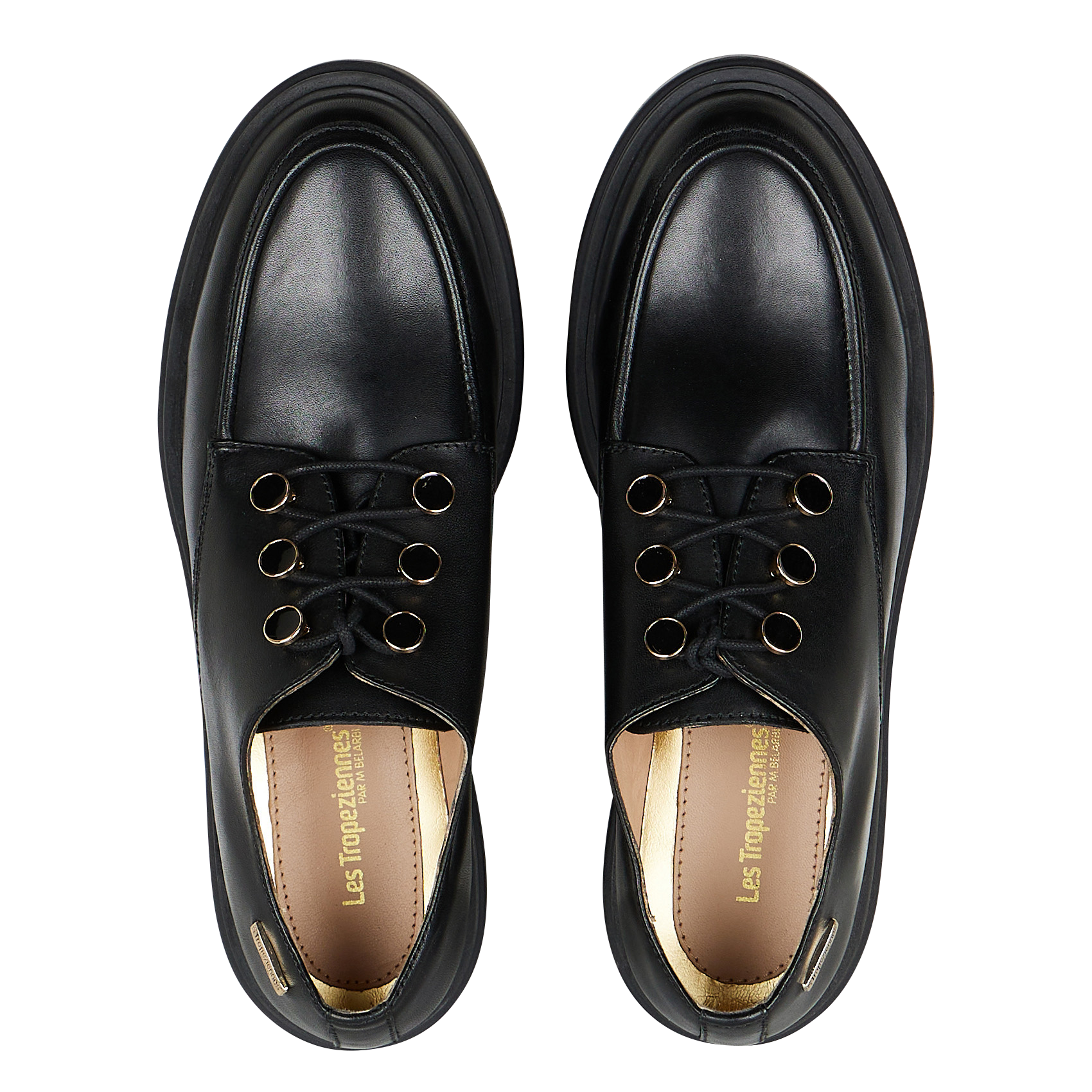 Derbys aus Leder LES TROPEZIENNES PAR M.BELARBI Schwarz