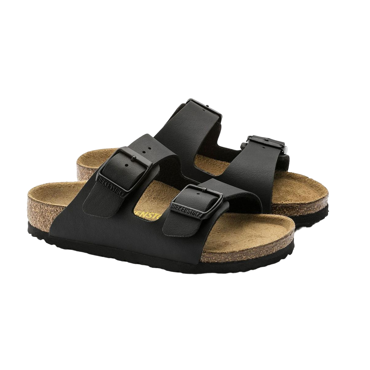 Faux leather sandals BIRKENSTOCK Black