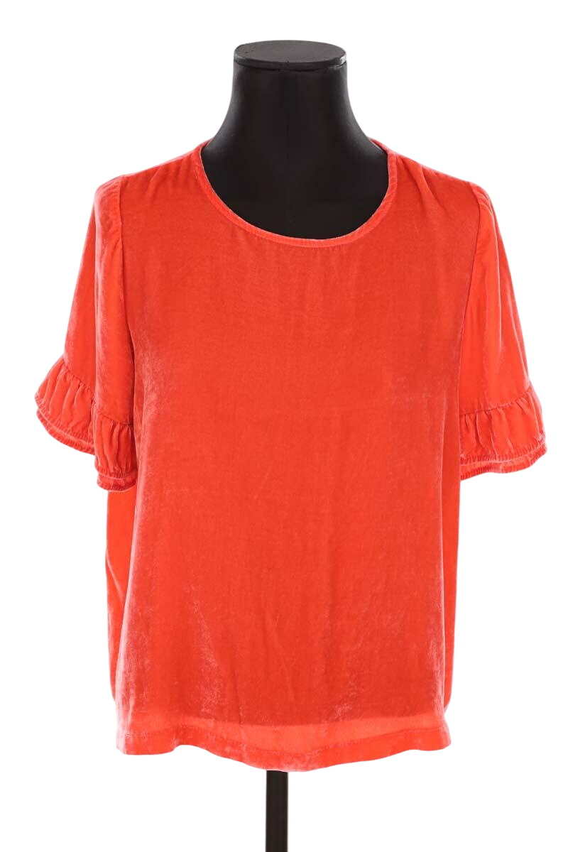 Velvet blouse SEZANE - Seconde main Orange