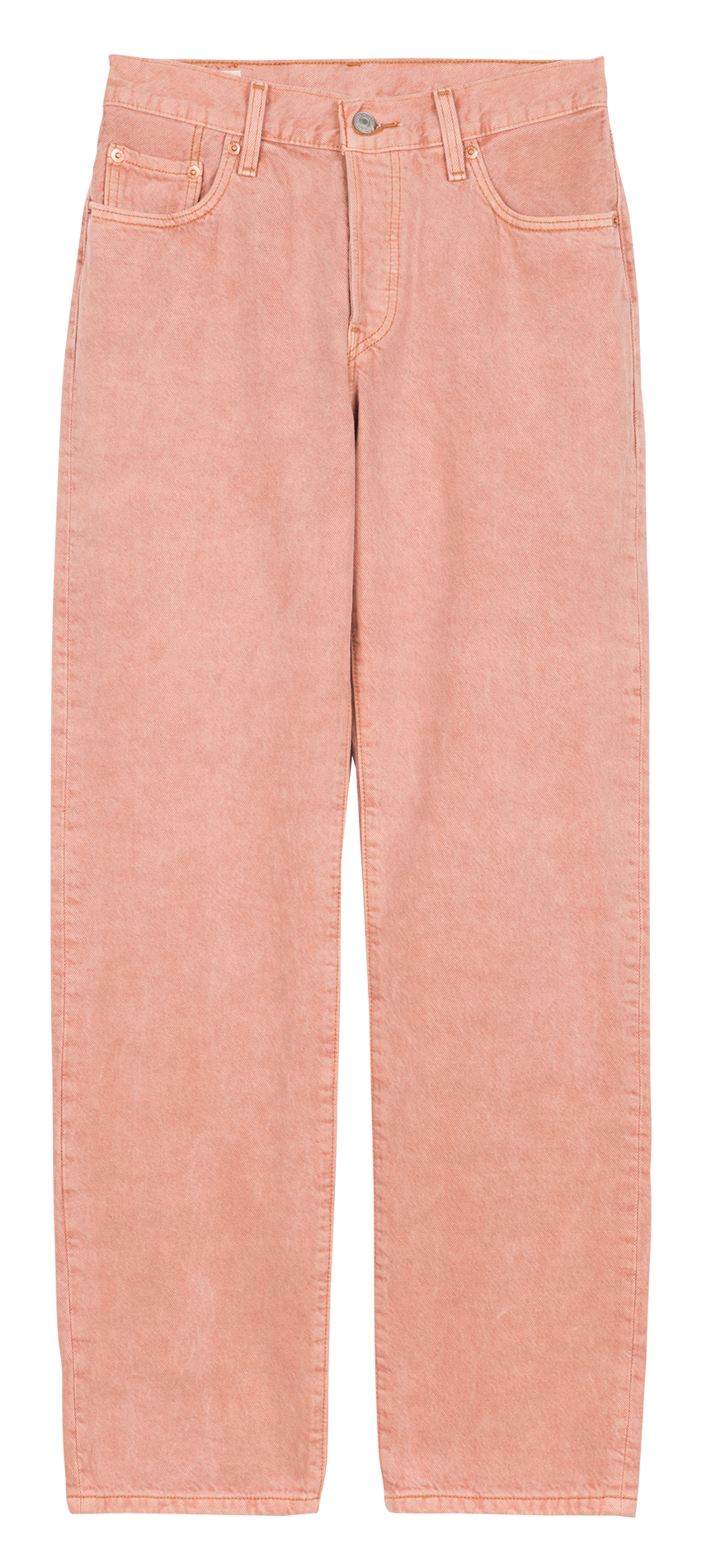 Jean droit en coton LEVI'S Rouge