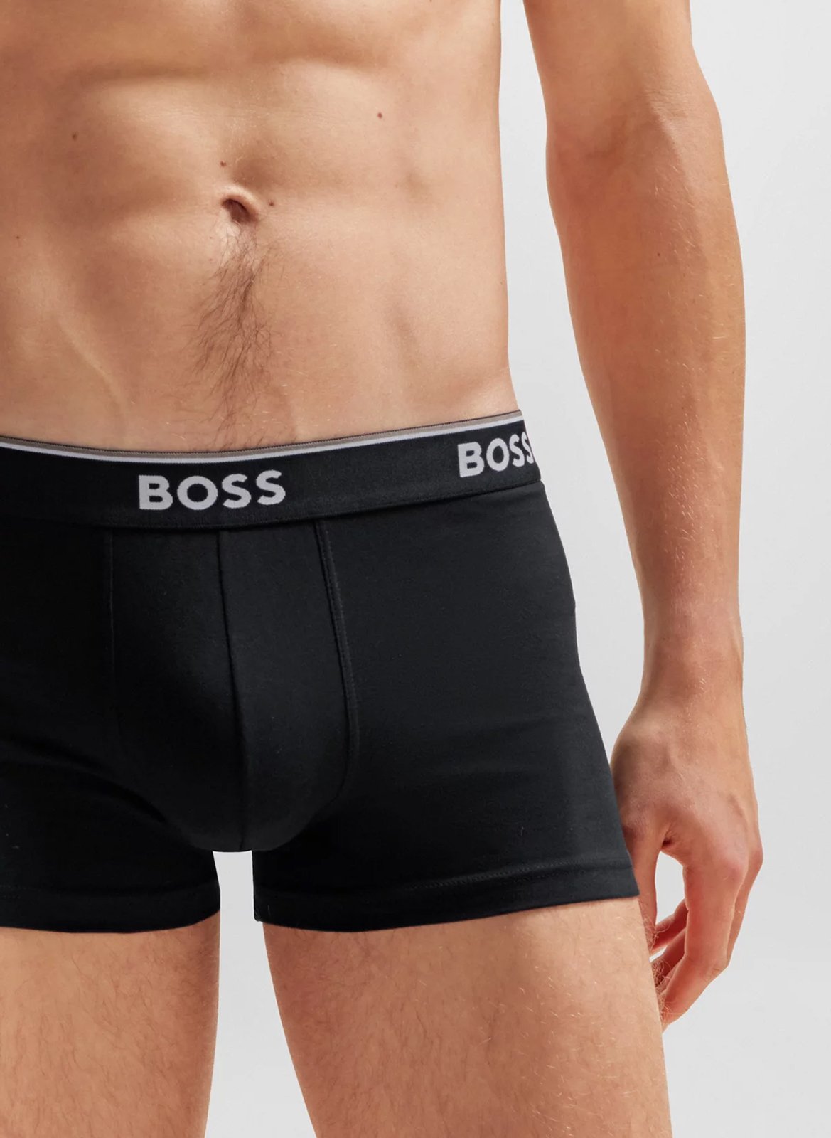 Pack of 3 cotton boxer shorts Black