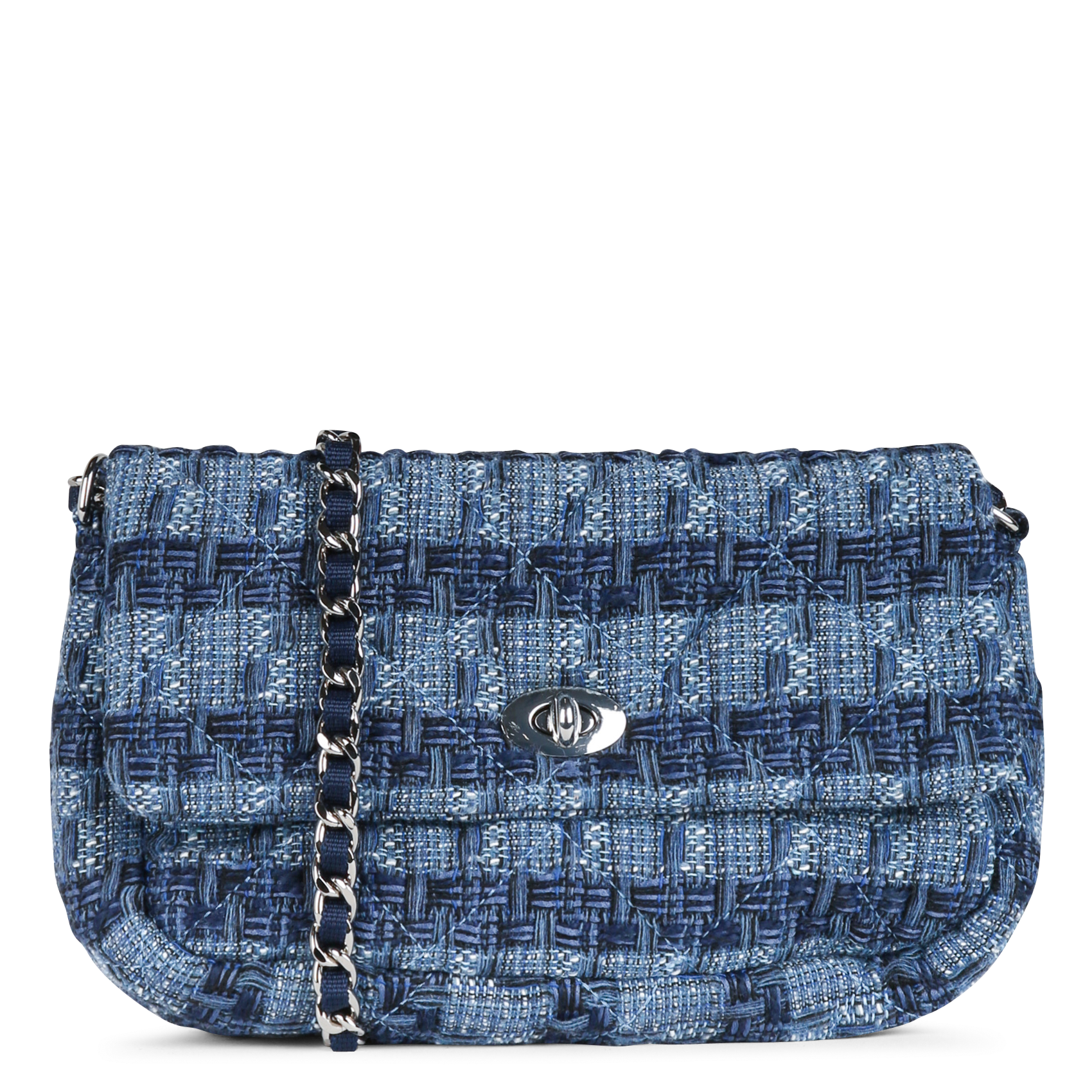 Sac bandoulière tissé à rabat BECKSONDERGAARD Bleu