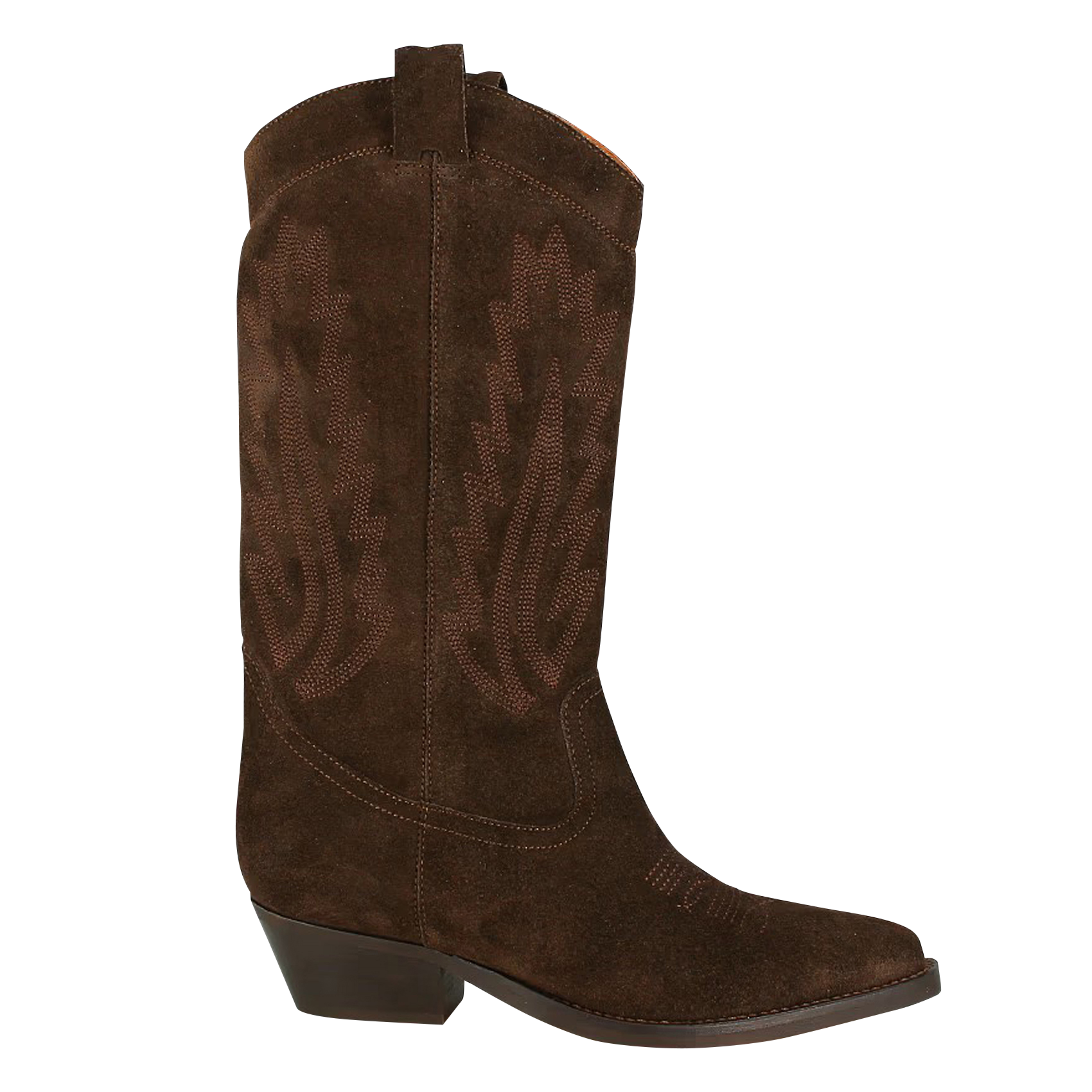 Leather cowboy boots JONAK Brown