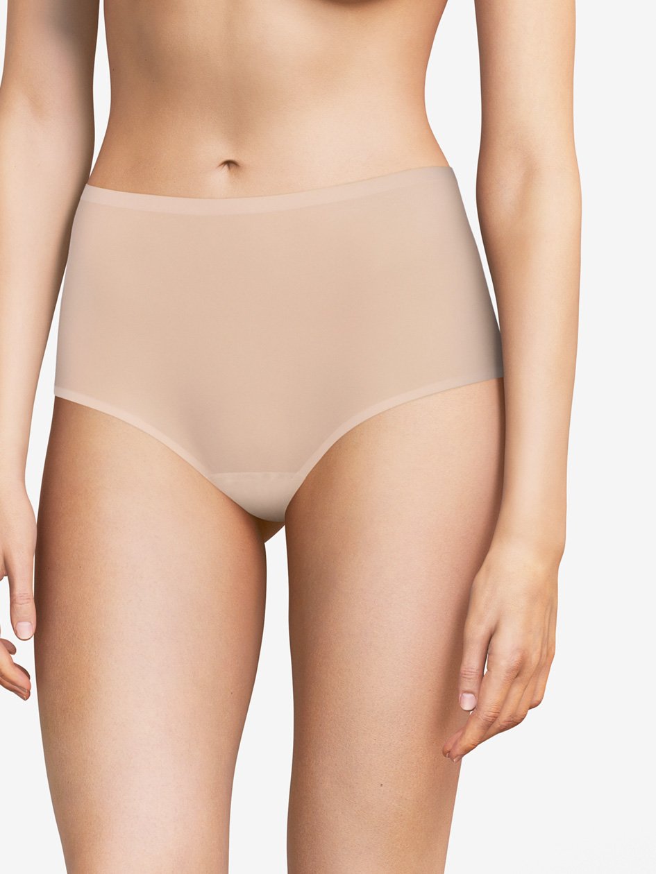 High-waisted lace panties SOFTSTRETCH Rose dragée