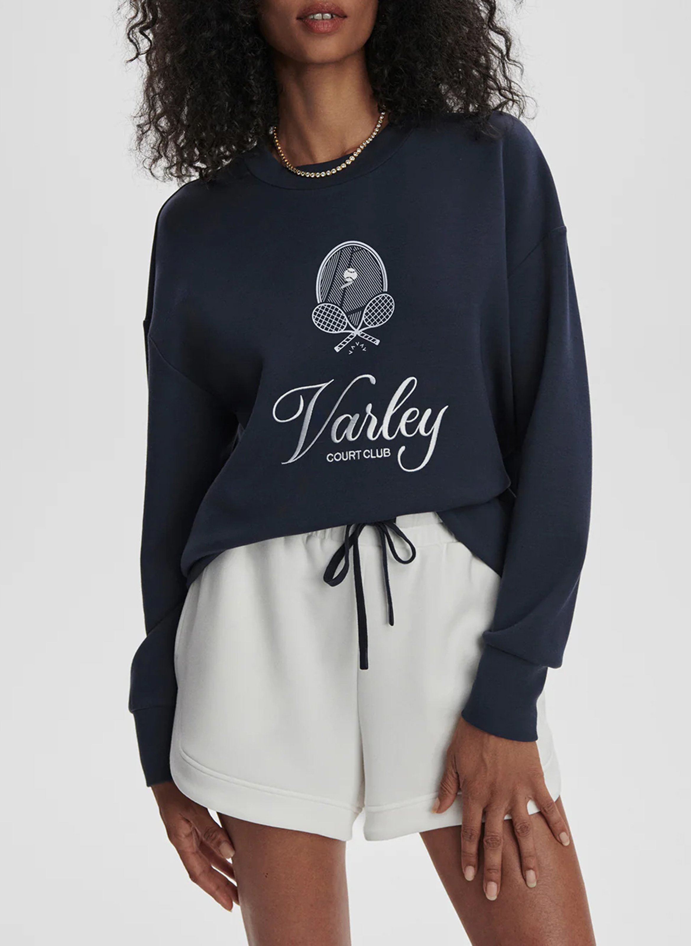 Baumwoll-Sweater mit Rundhalsausschnitt VARLEY Mehrfarbig