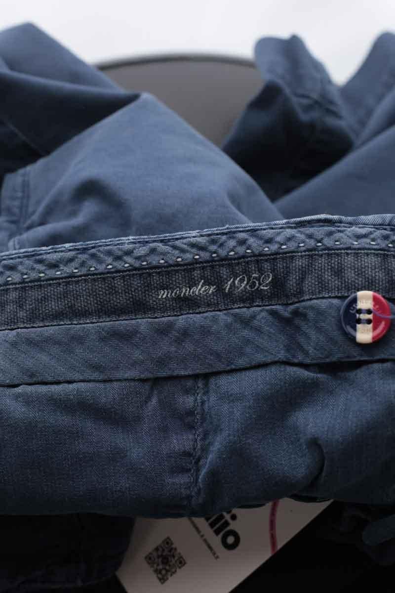 Cotton sports shorts MONCLER - Seconde Main Blue