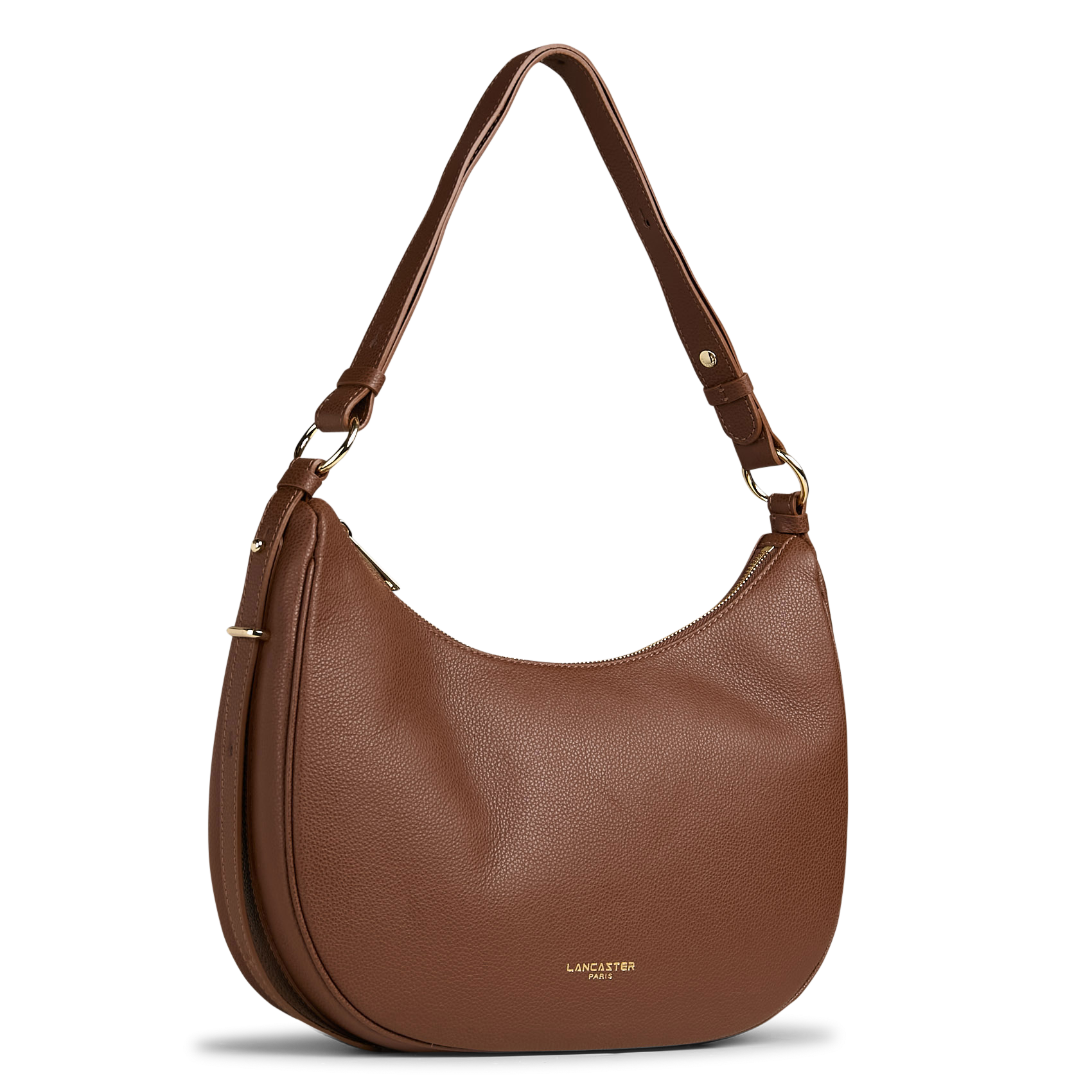 Leren schoudertas LANCASTER PARIS Bruin