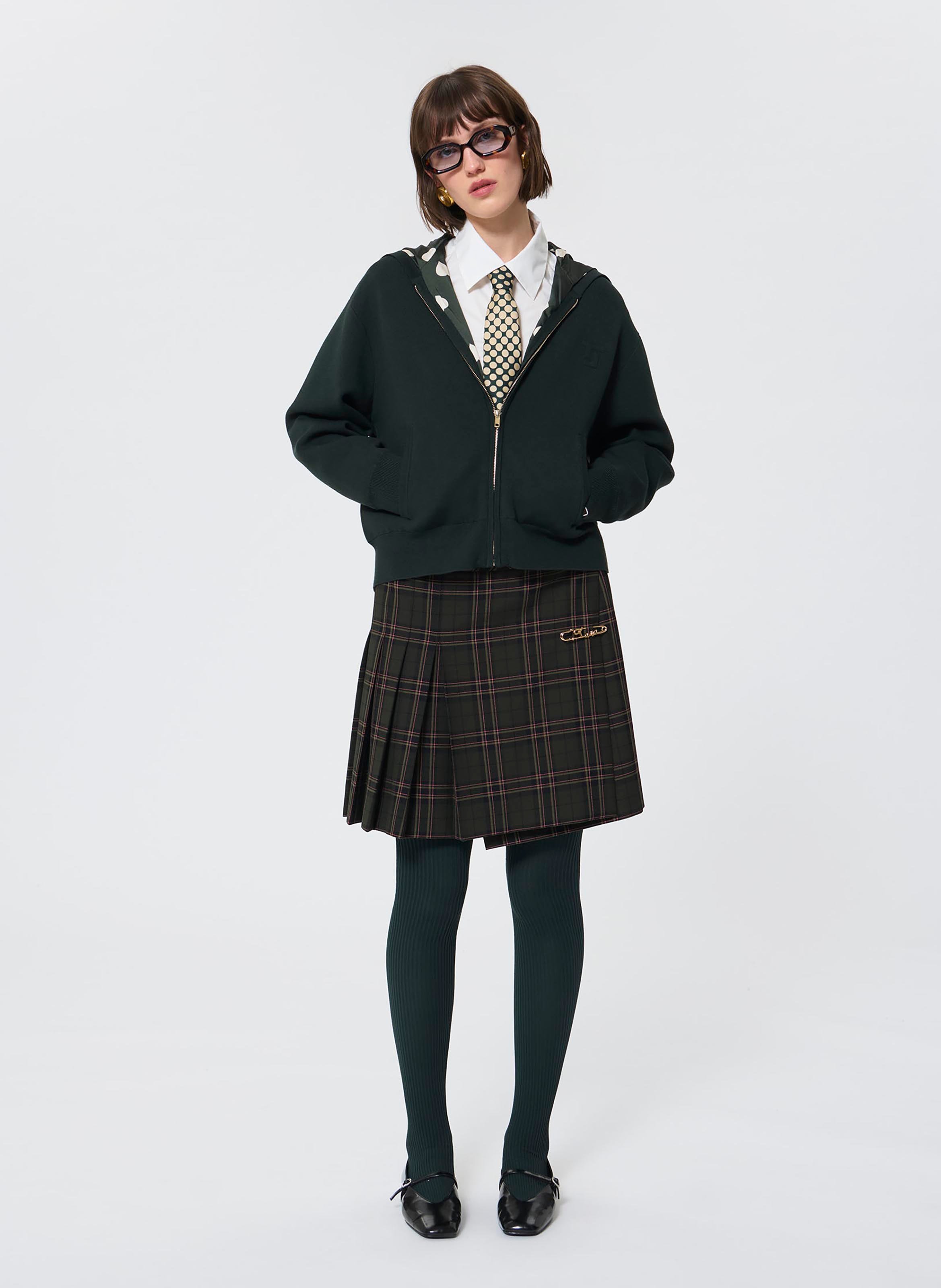 Hooded cardigan  TARA JARMON Green