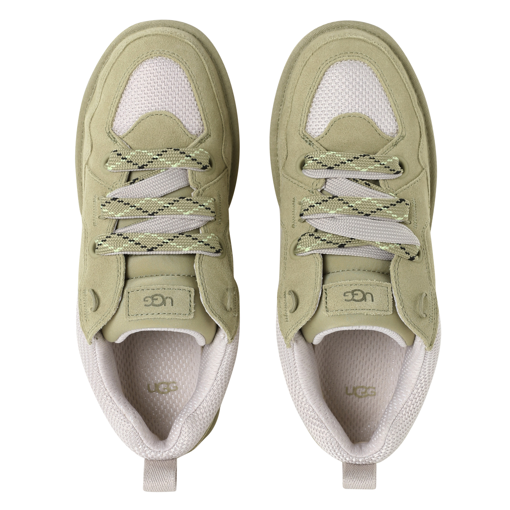 Baskets bassses compensées bi-matière UGG Marron