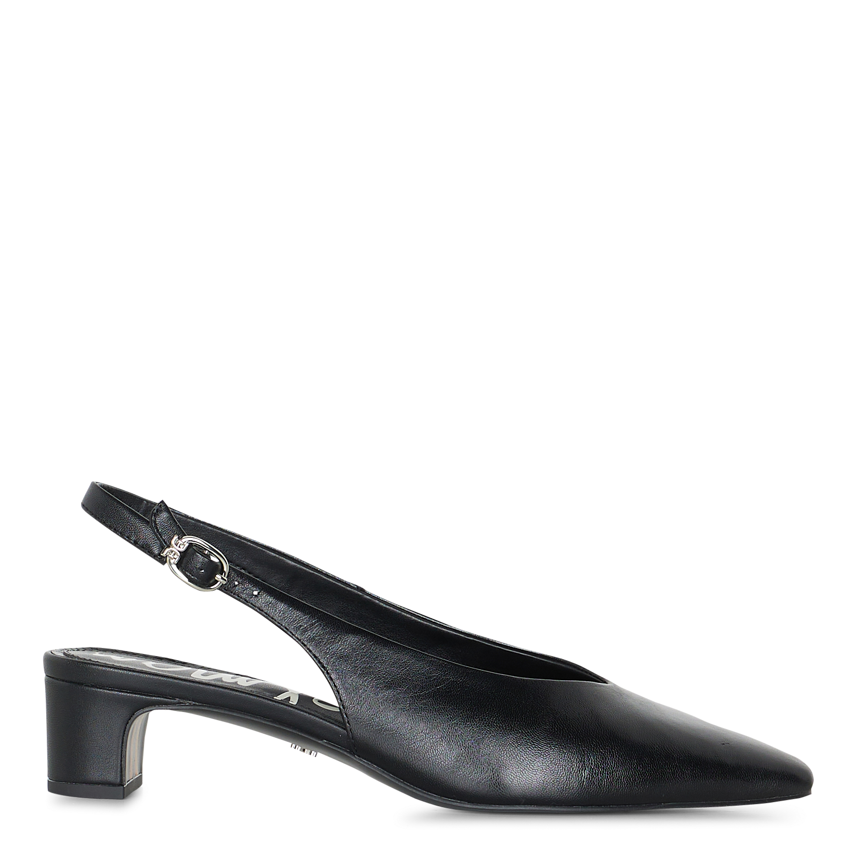 Leather slingbacks SAM EDELMAN Black