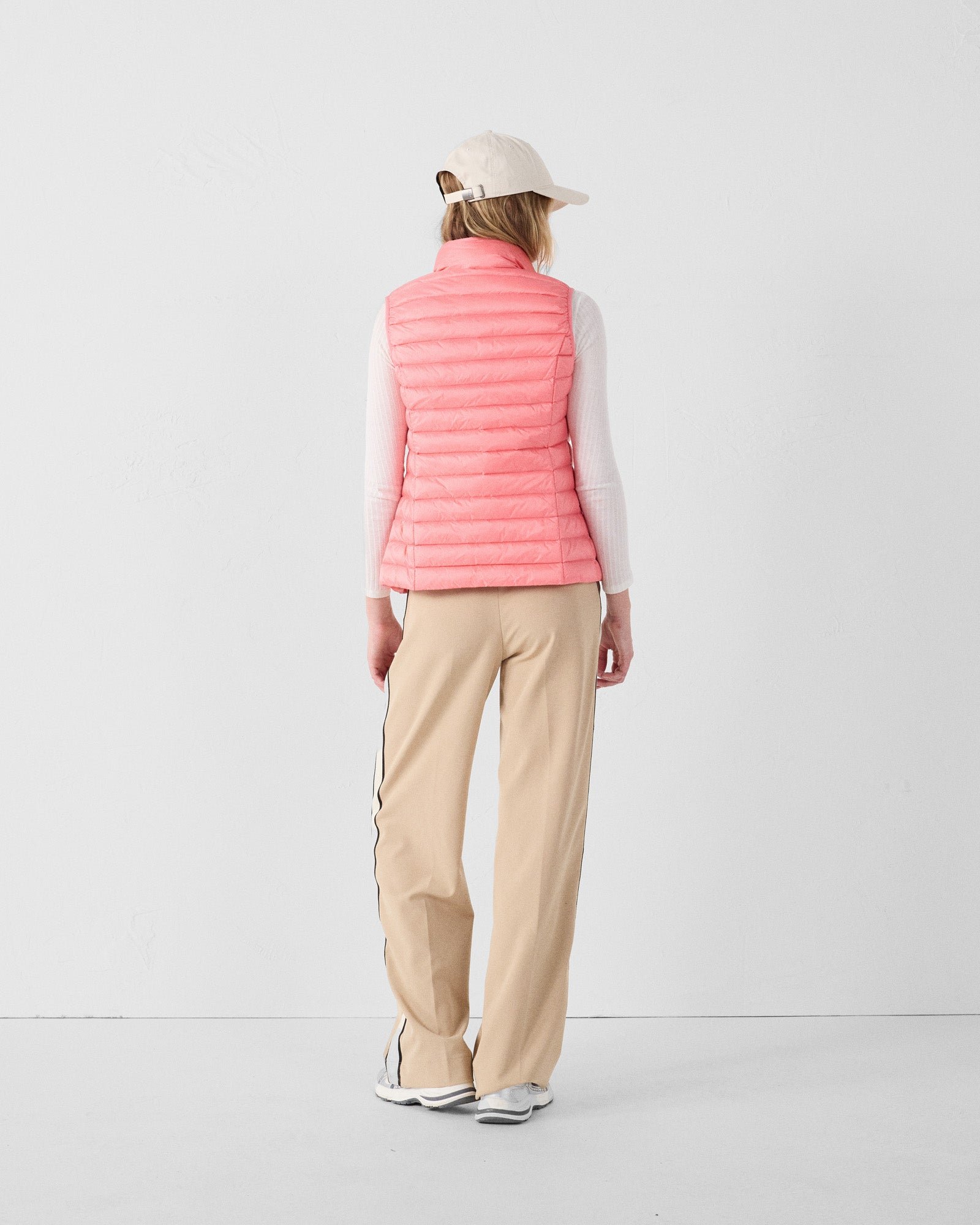 Sleeveless lightweight down vest seda Pink