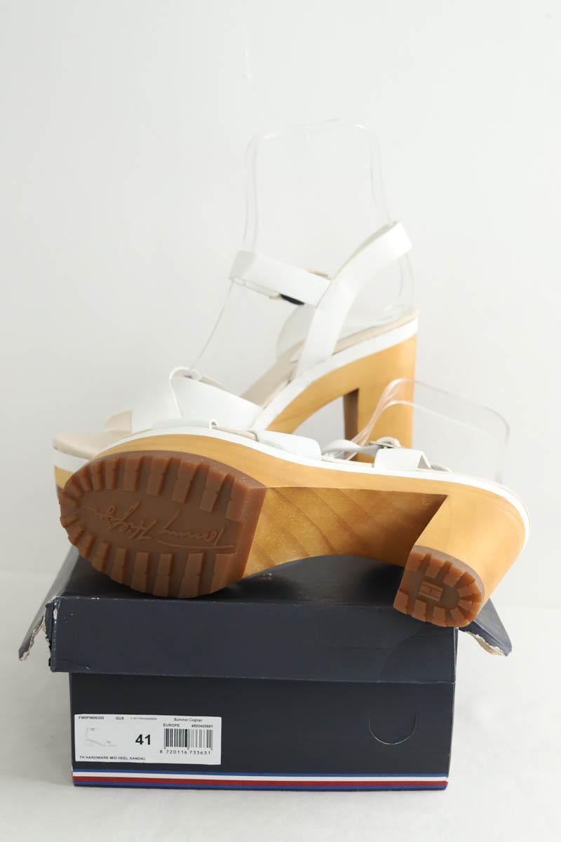 Leather heels TOMMY HILFIGER - SECONDE MAIN White