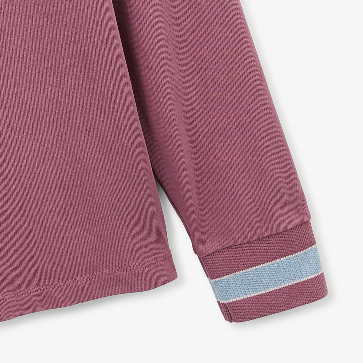 Long-sleeved rugby polo SERGE BLANCO Purple