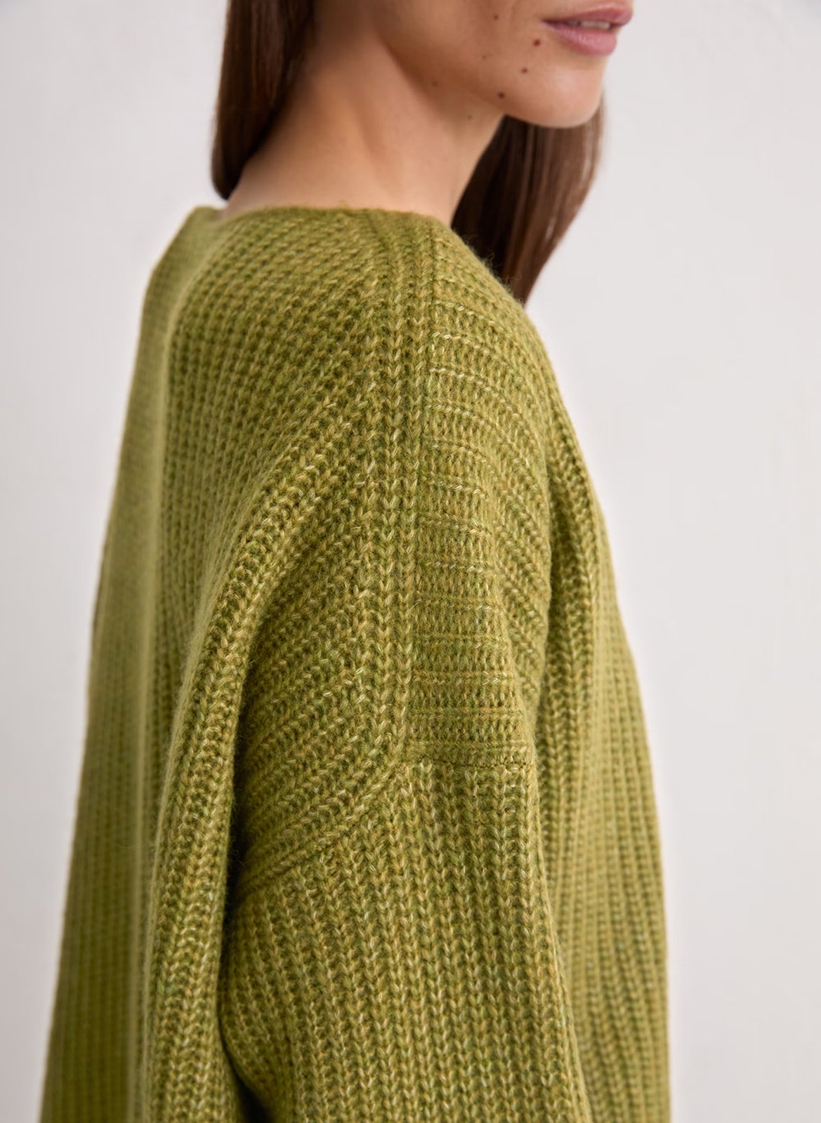 Suéter holgado de lana mixta MARC O'POLO Caqui