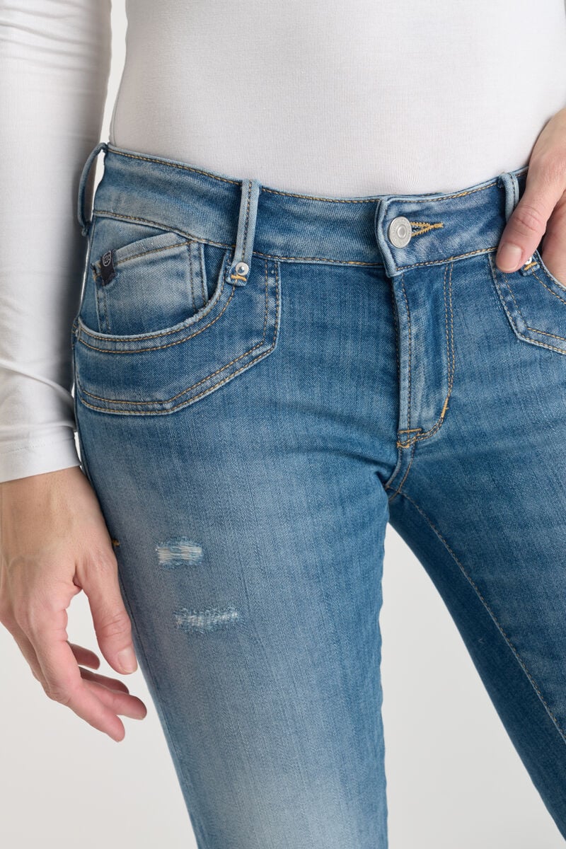 Push-up slim pulp jeans, 7/8 length LE TEMPS DES CERISES Blue