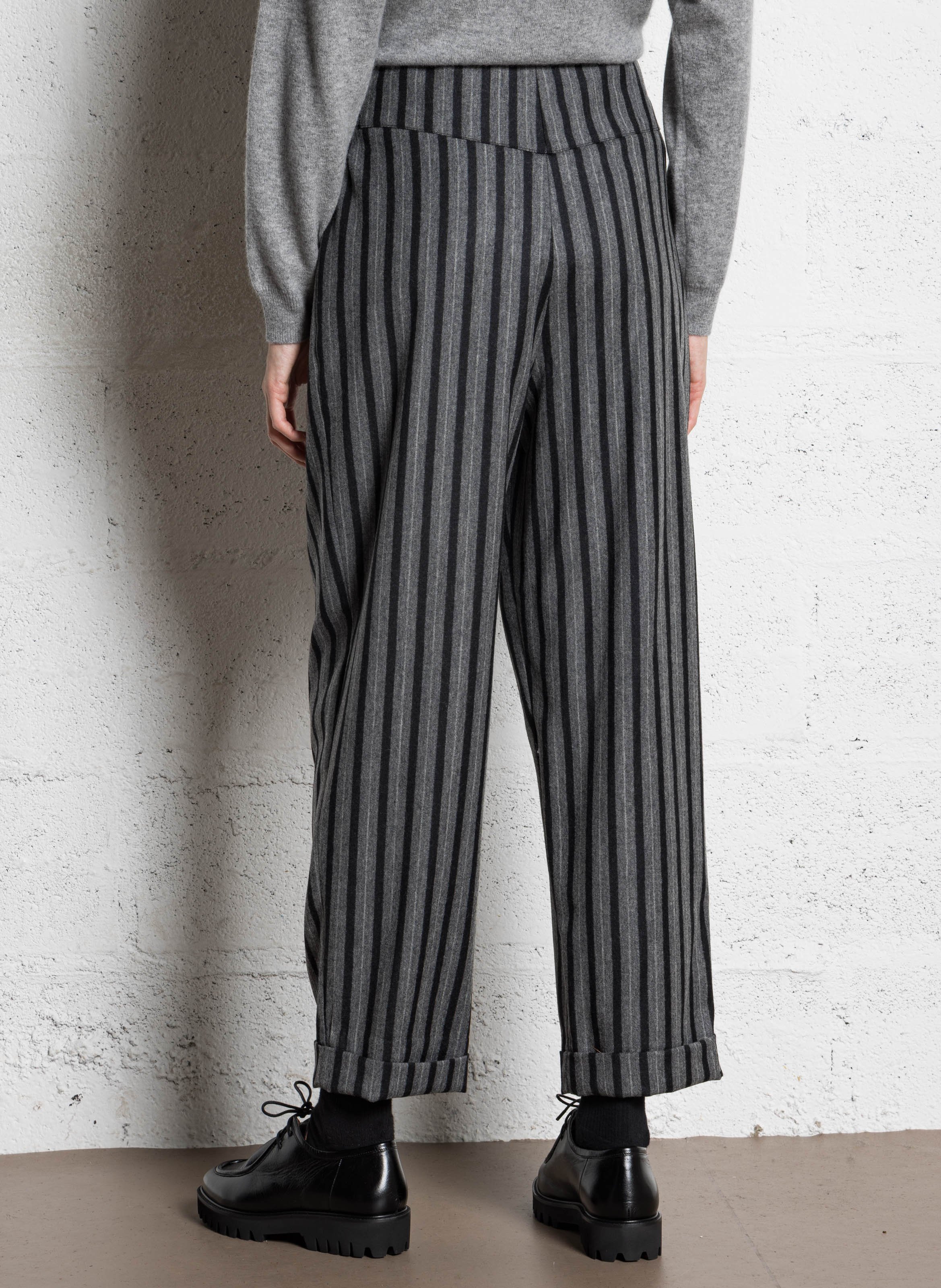 Straight wool trousers SOPHIE+LUCIE Grey