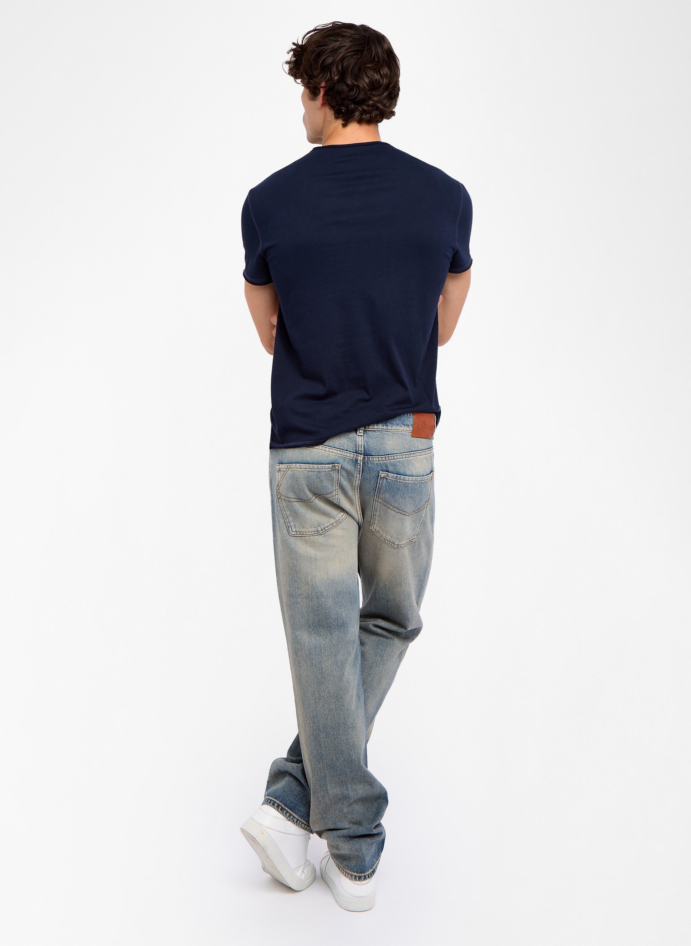 Straight-cut cotton henley T-shirt ZADIG&VOLTAIRE Blue