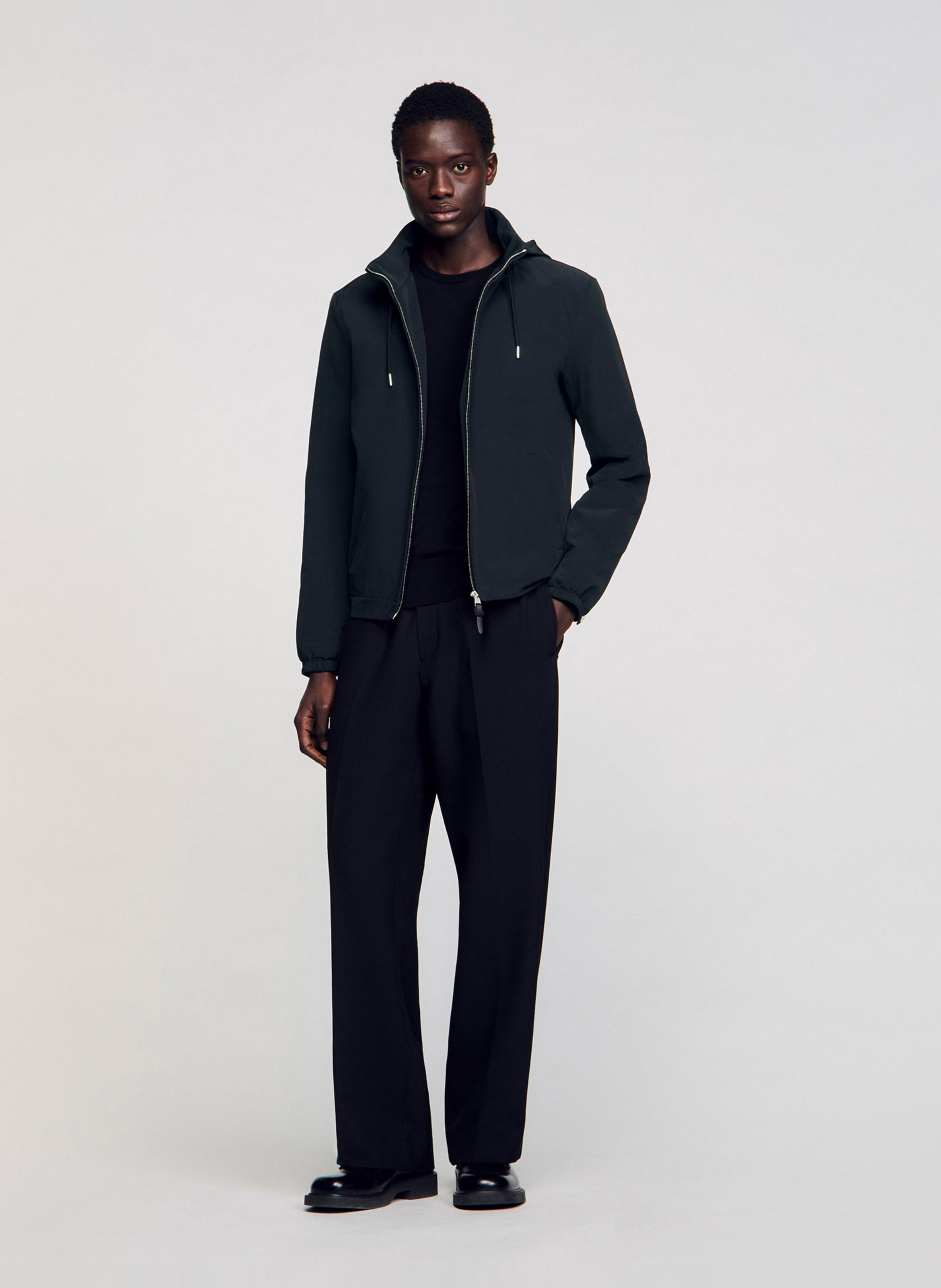 Blouson à capuche SANDRO Blue