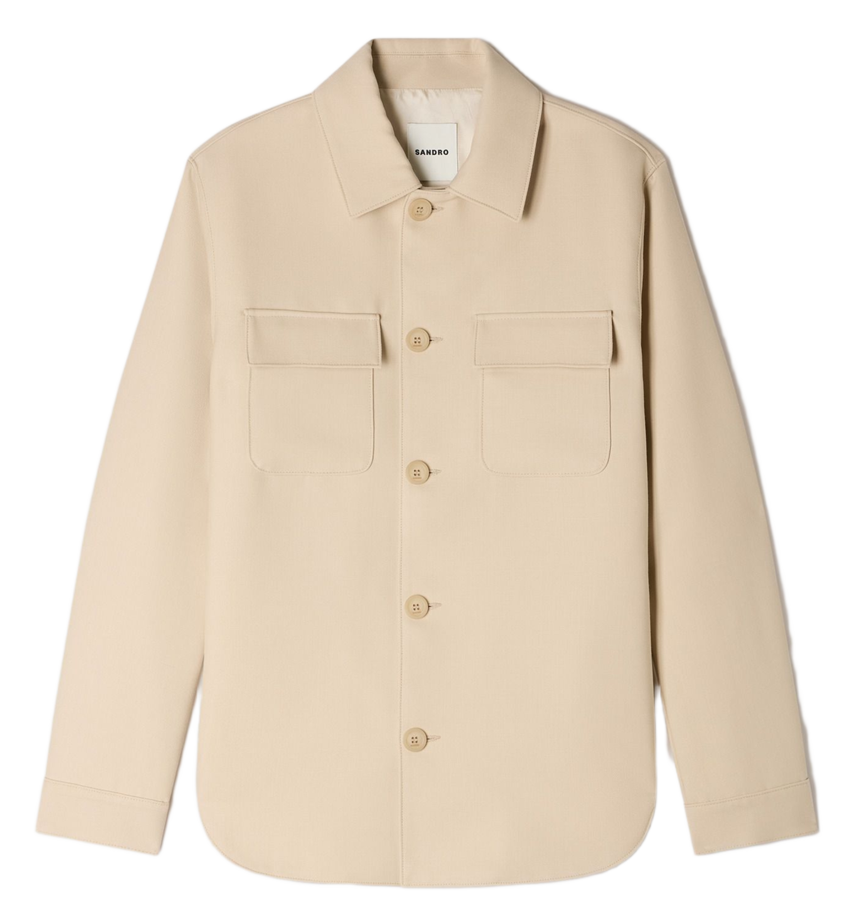 Surchemise col classique SANDRO Beige