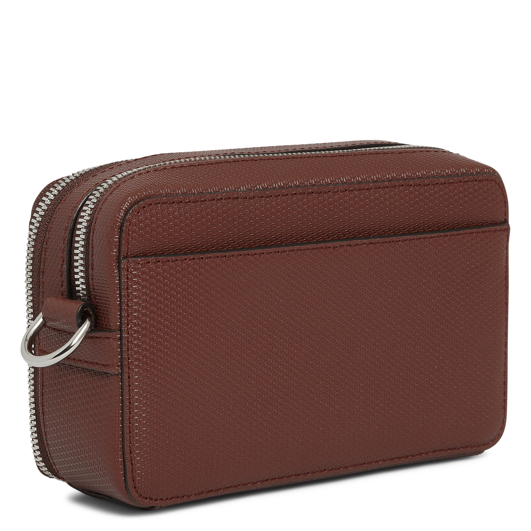 Leren portefeuille met rits en schouderriem LE TANNEUR Bruin