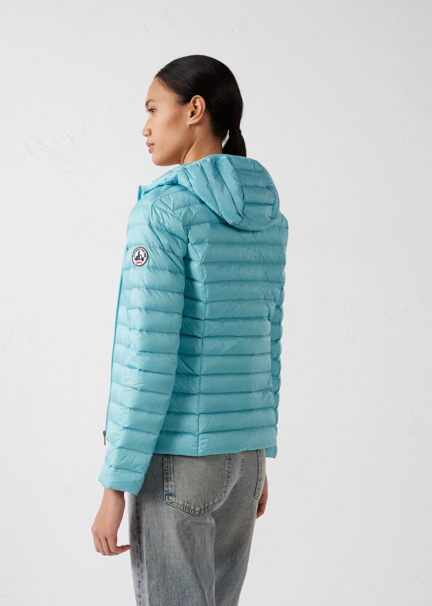 Lightweight hooded puffer jacket Cloe JOTT Blue