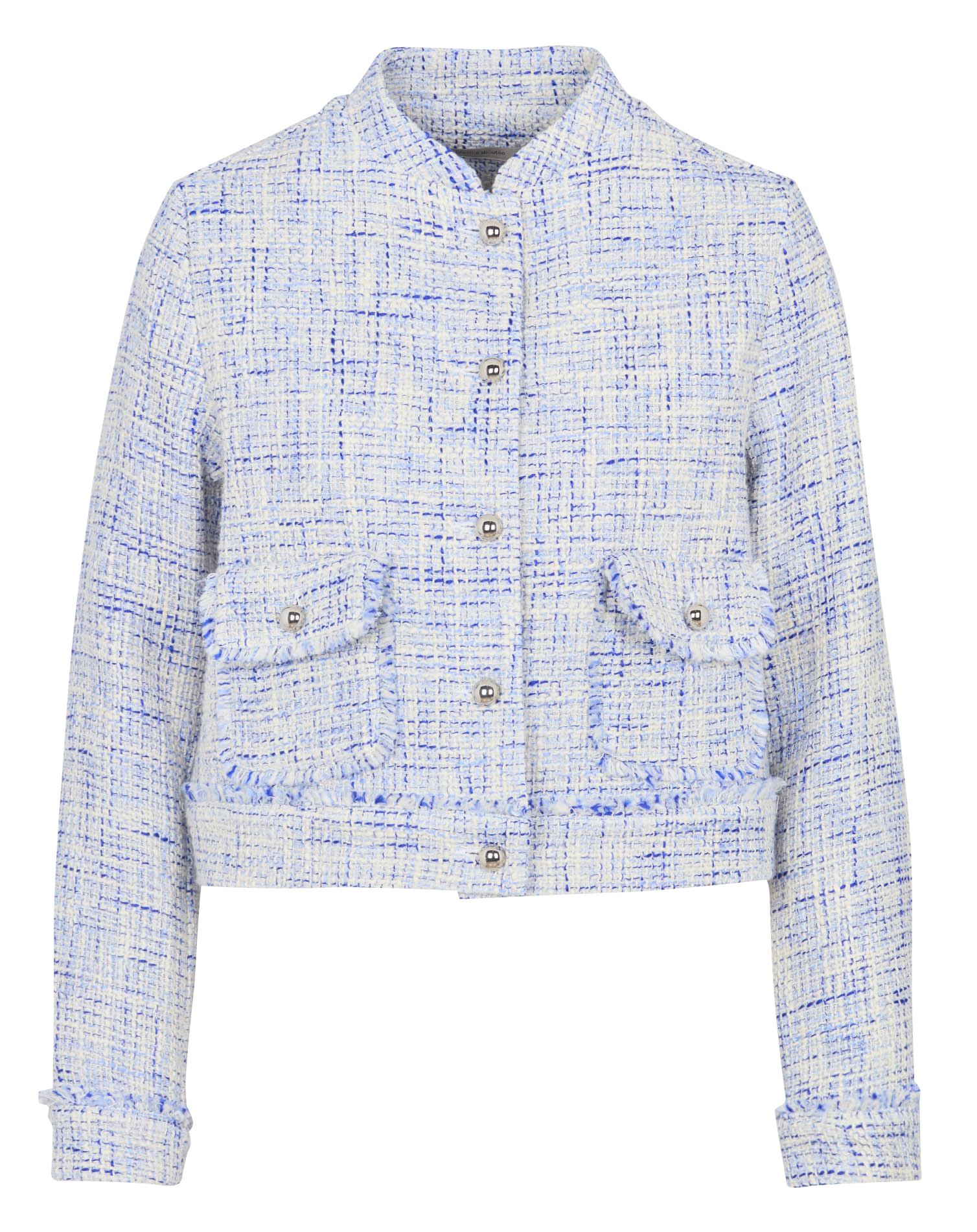 Jacket with crew neck in blended recycled cotton LA FEE MARABOUTEE Blue