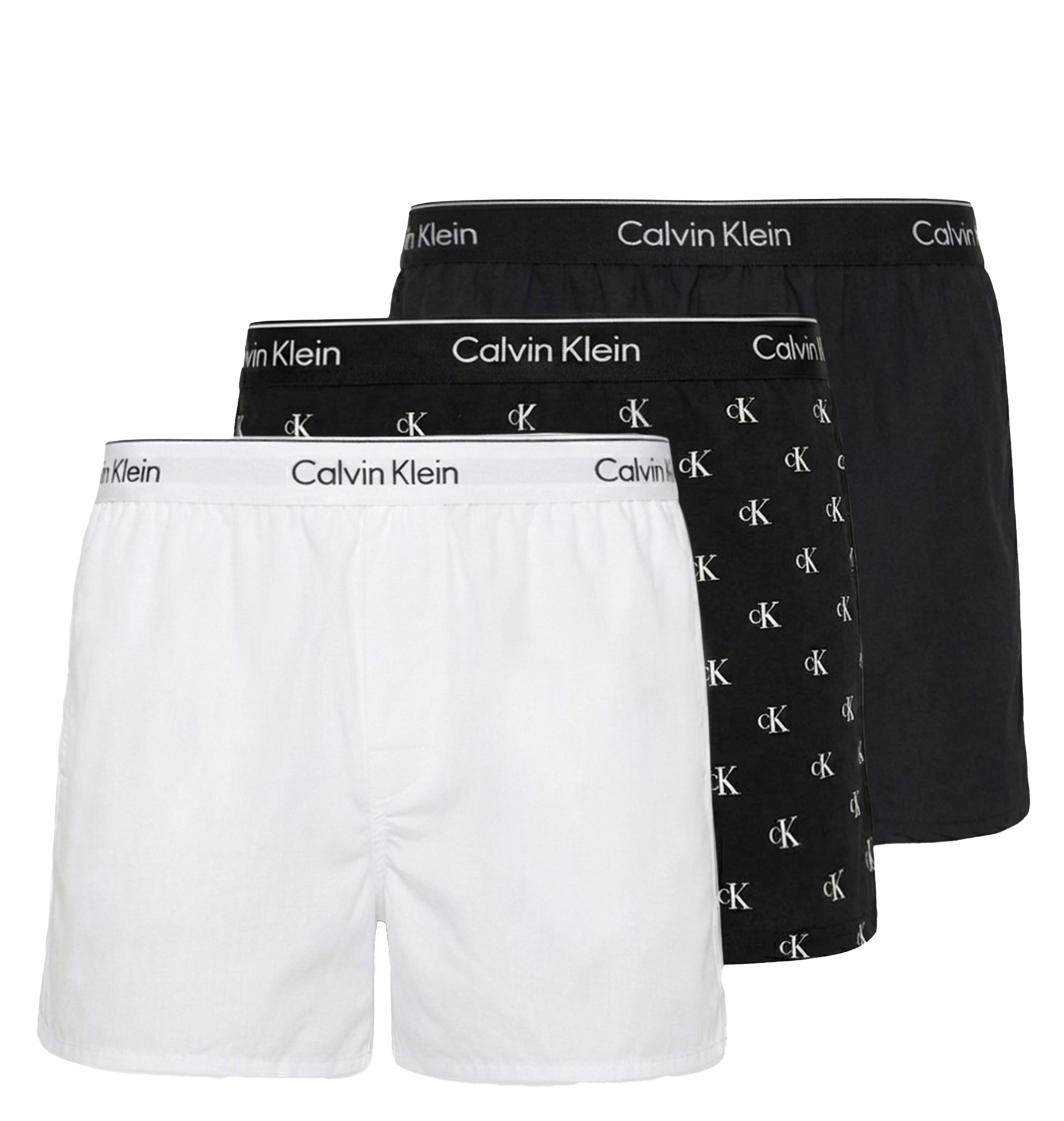 Setje met 3 boxershorts | katoenblend CALVIN KLEIN UNDERWEAR Zwart