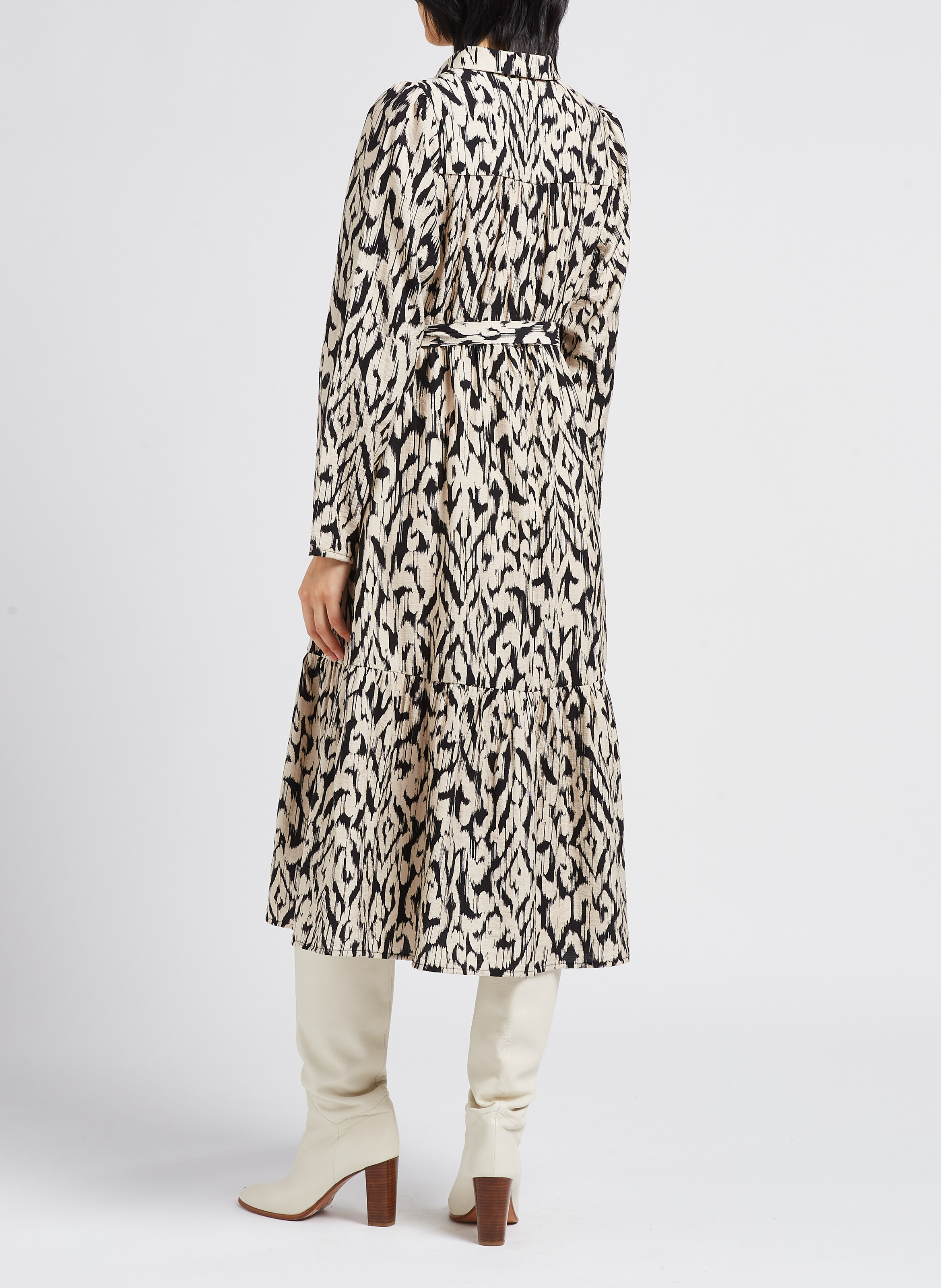 Robe longue à imprimé tacheté MOSS COPENHAGEN Multicolore