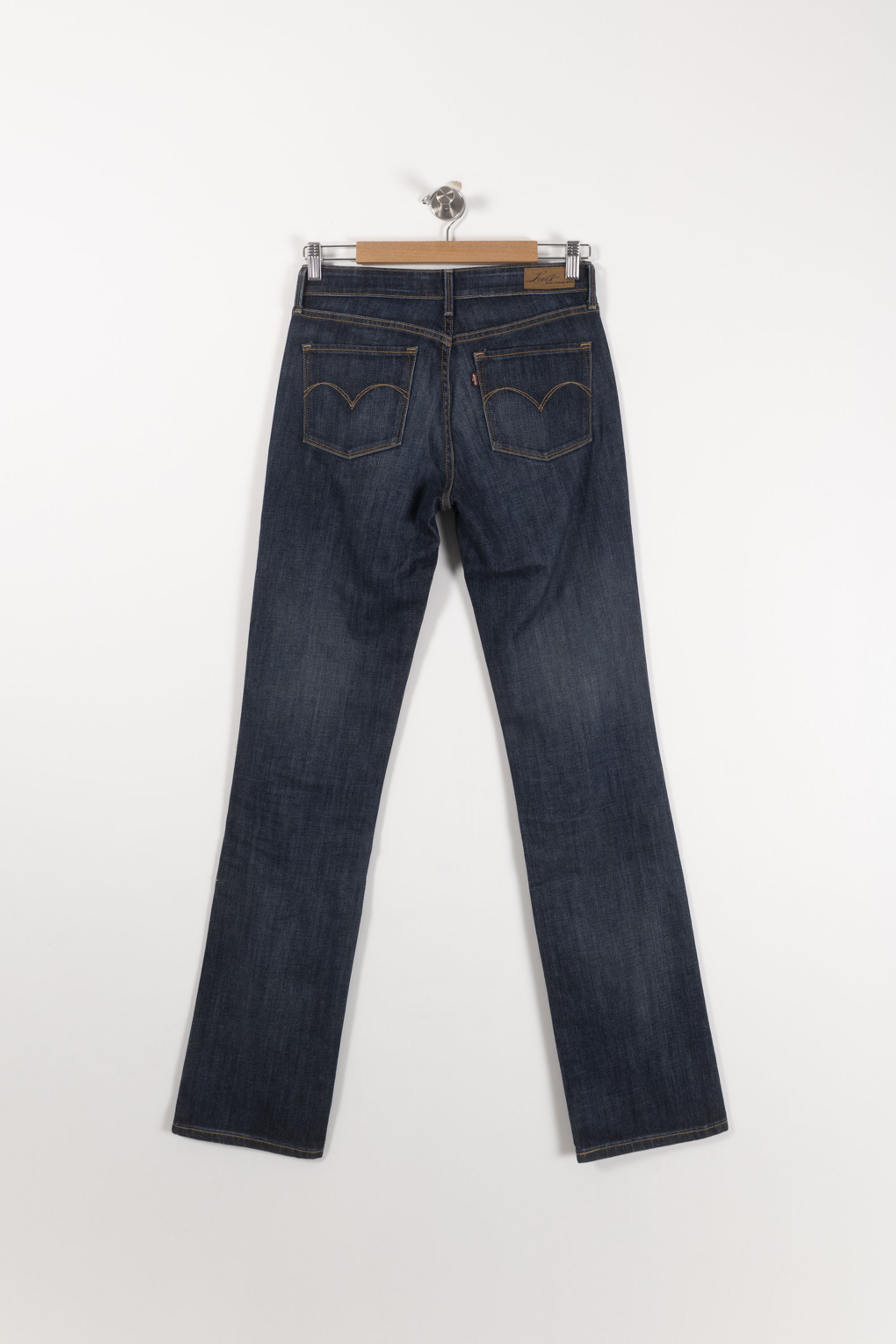 Cropped slim jeans with studs LEVI'S - Seconde main Blue