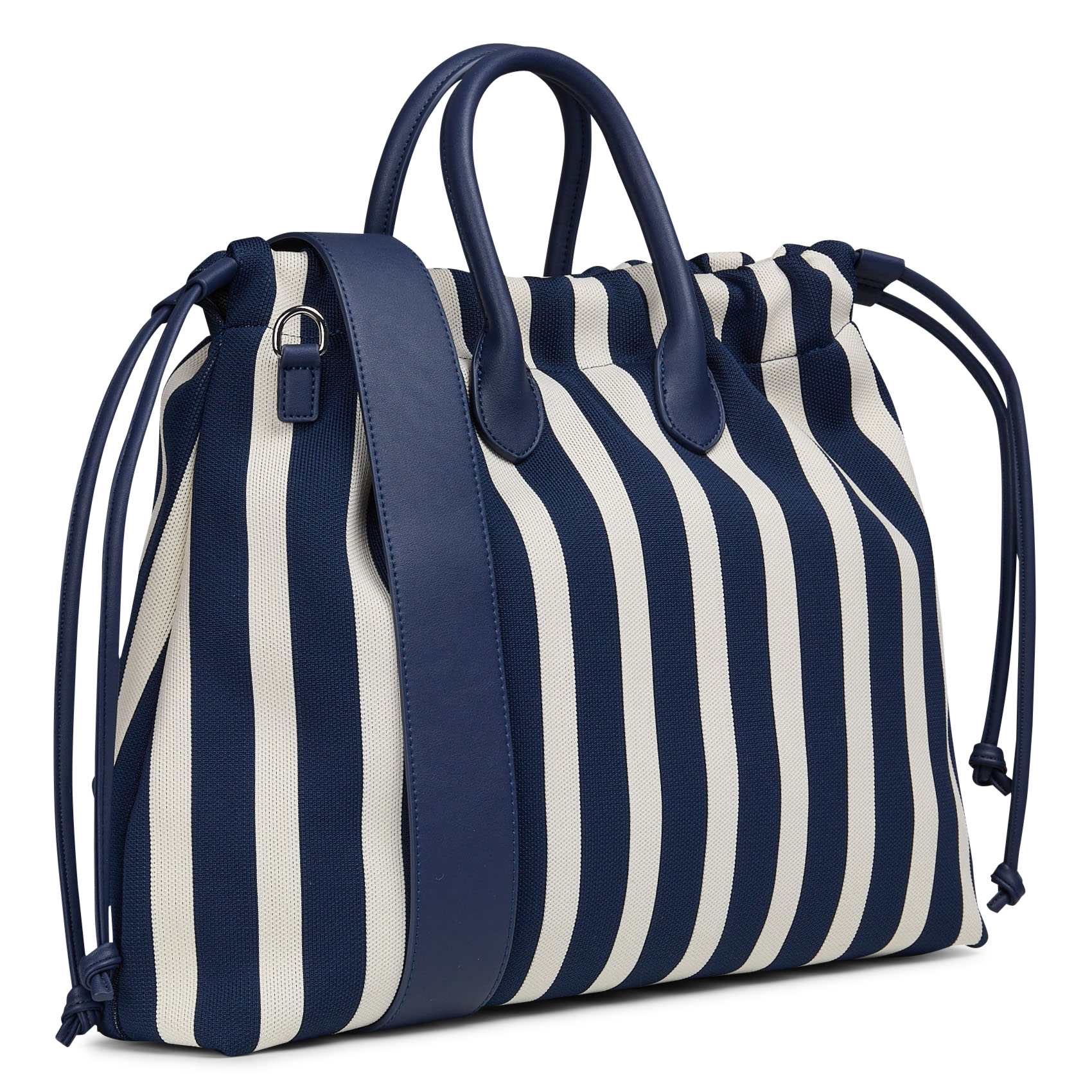 Bolso shopper a rayas AU PRINTEMPS PARIS Azul