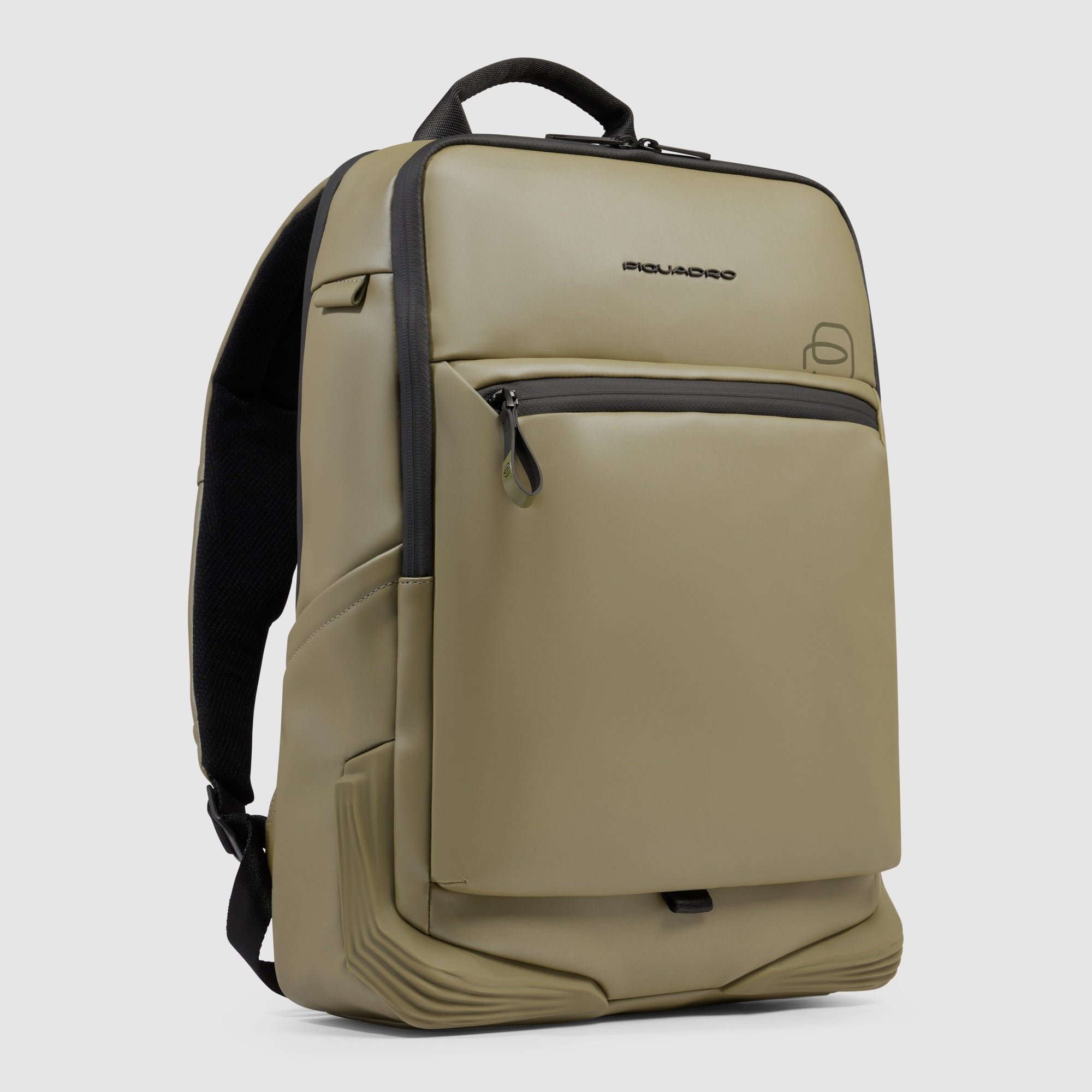 Backpack for computer and ipad® with chest strap, bottle pocket Green
