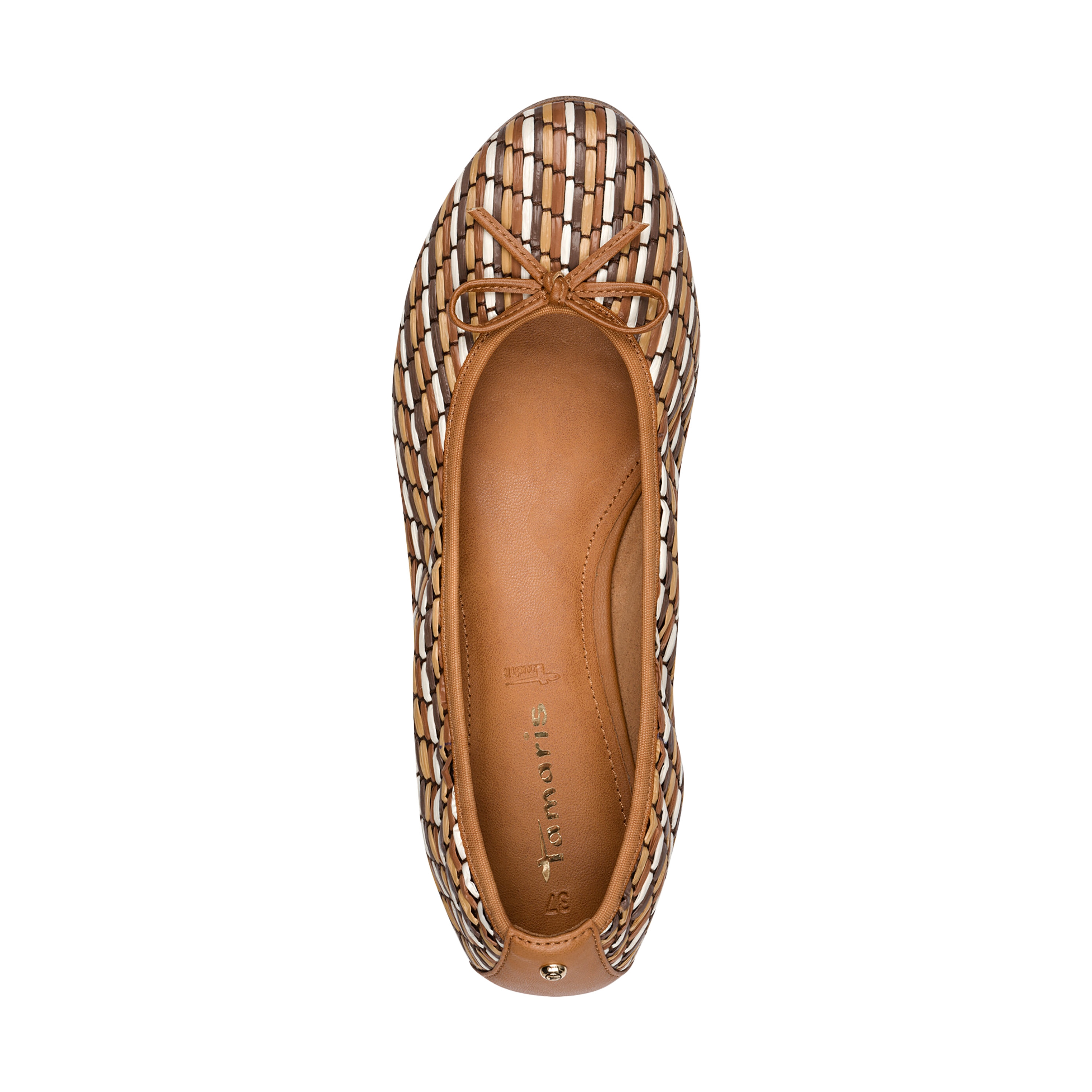 Slip-on ballet flats TAMARIS Brown