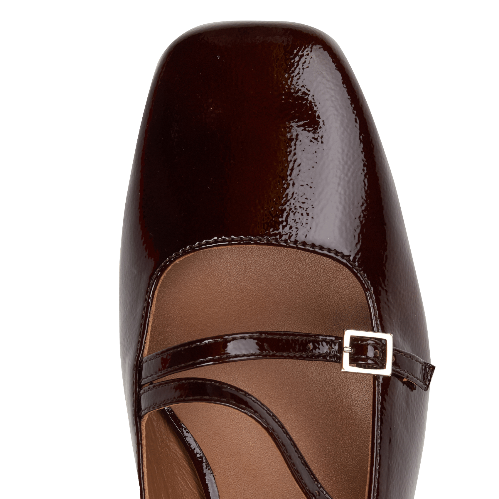 Babies slingback with patent leather straps BOBBIES Brown