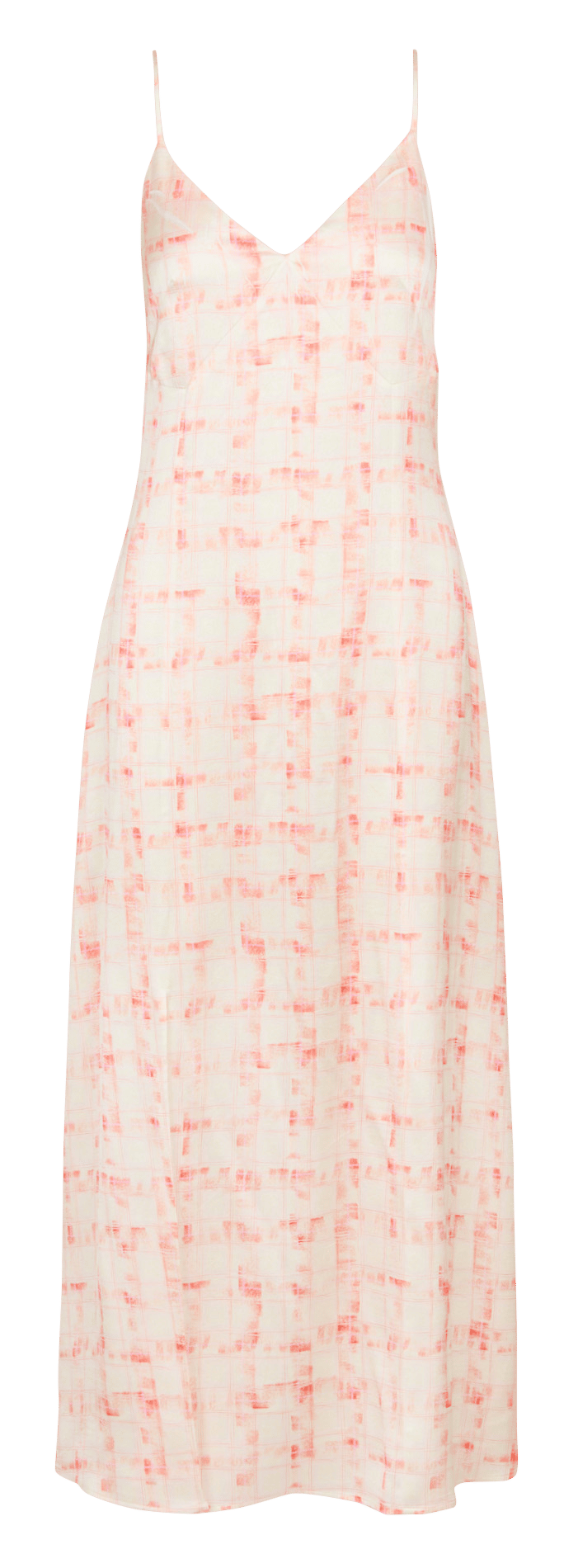 Ausgestelltes langes Kleid mit Print COTELAC ACOTE Orange