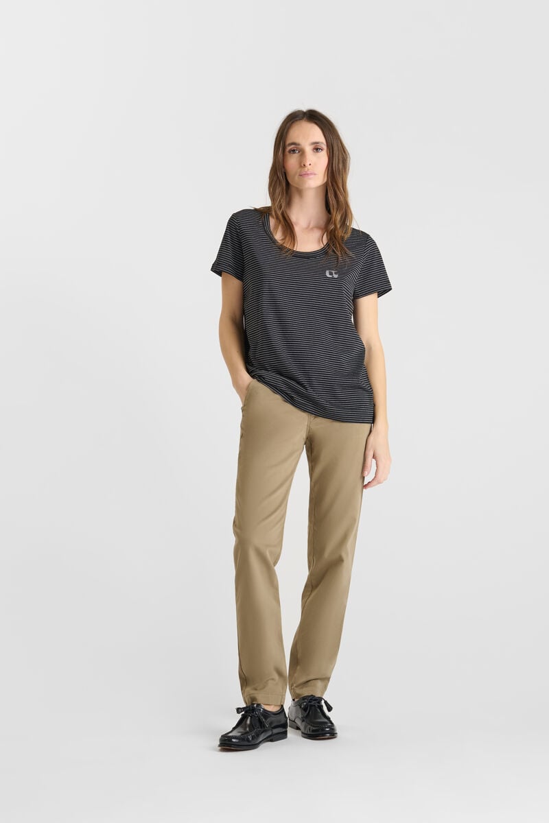 Tommy Badge T-shirt LE TEMPS DES CERISES Black