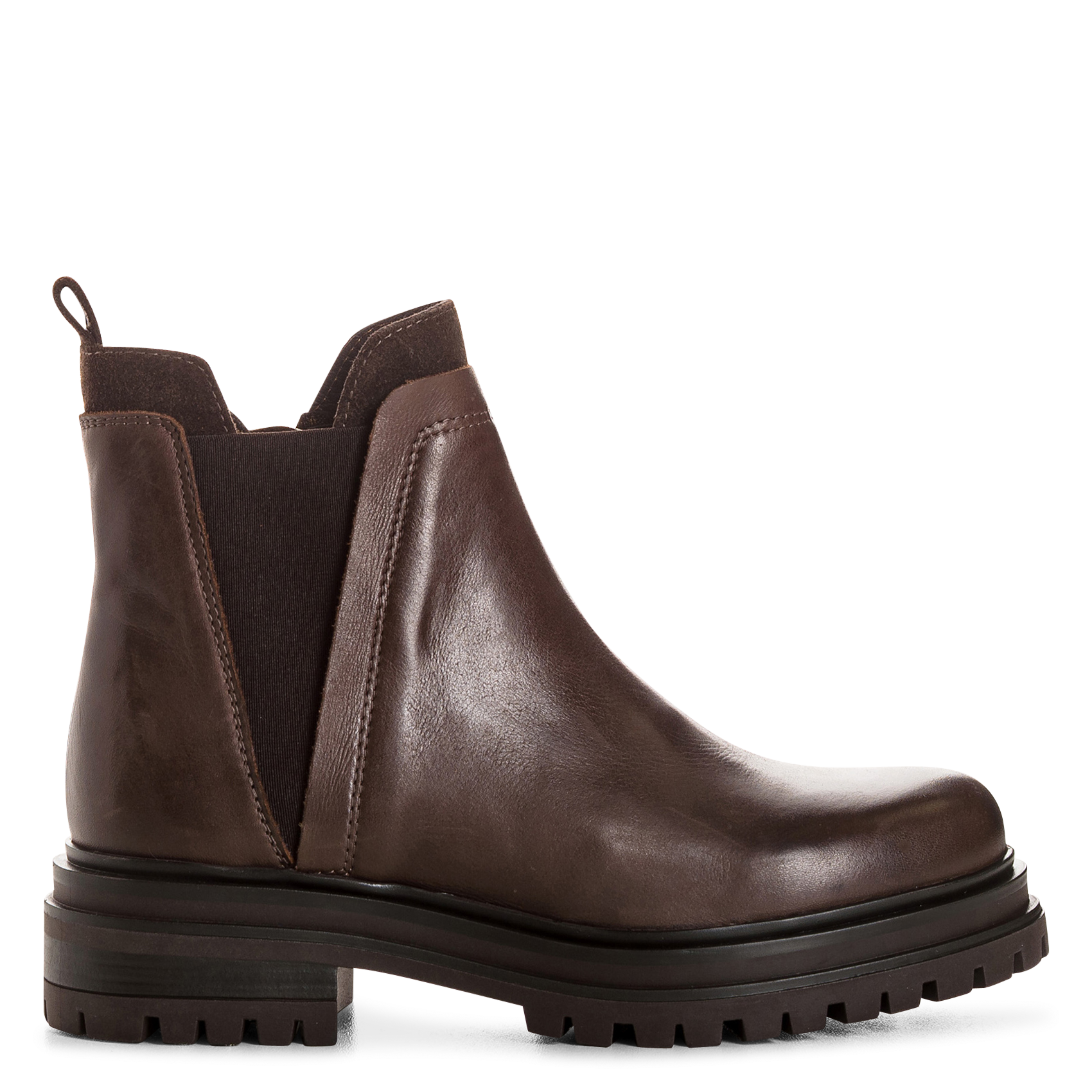 Lederstiefeletten REQINS Braun