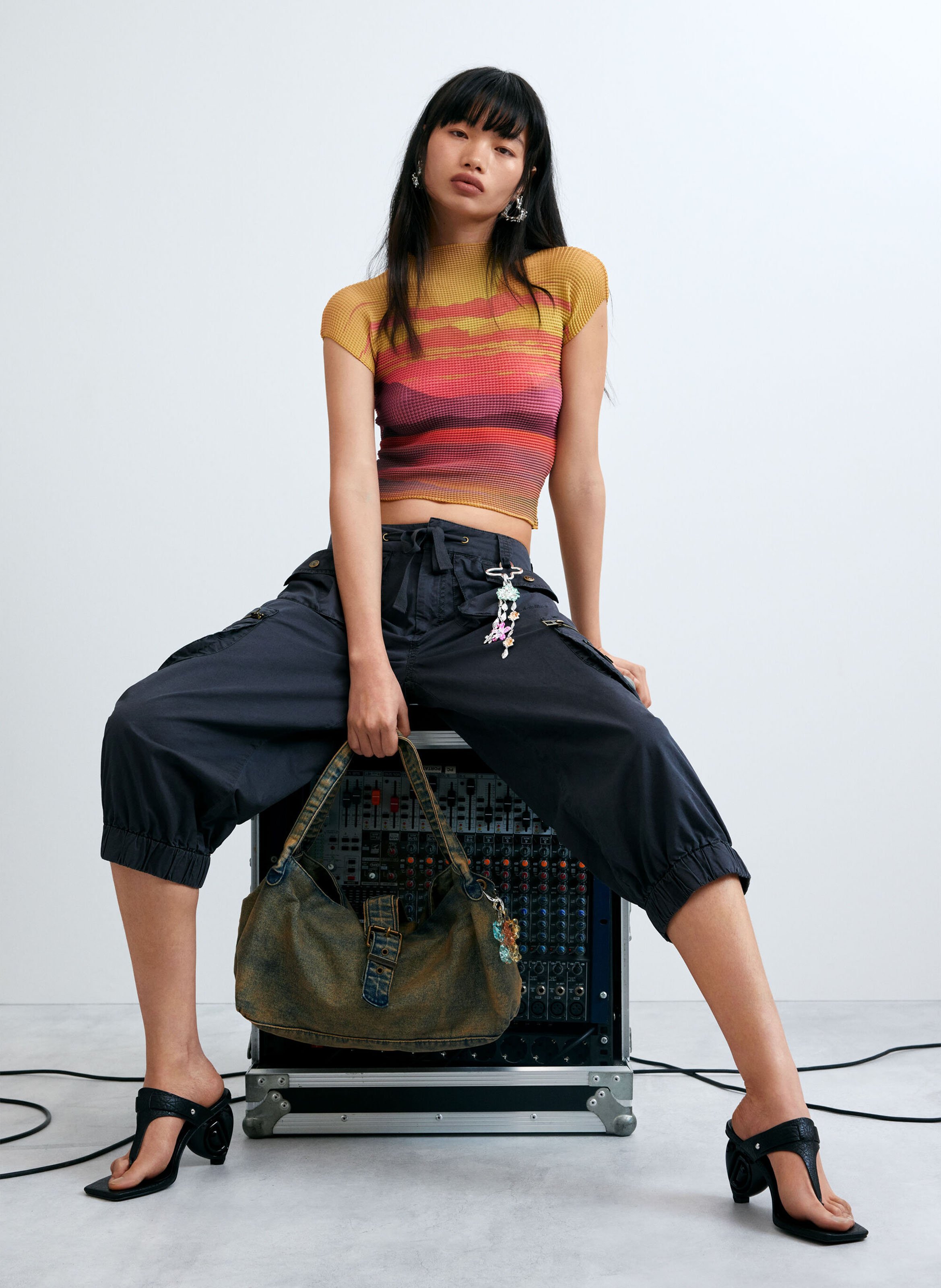 Tee-shirt imprimé DESIGUAL Multicolore