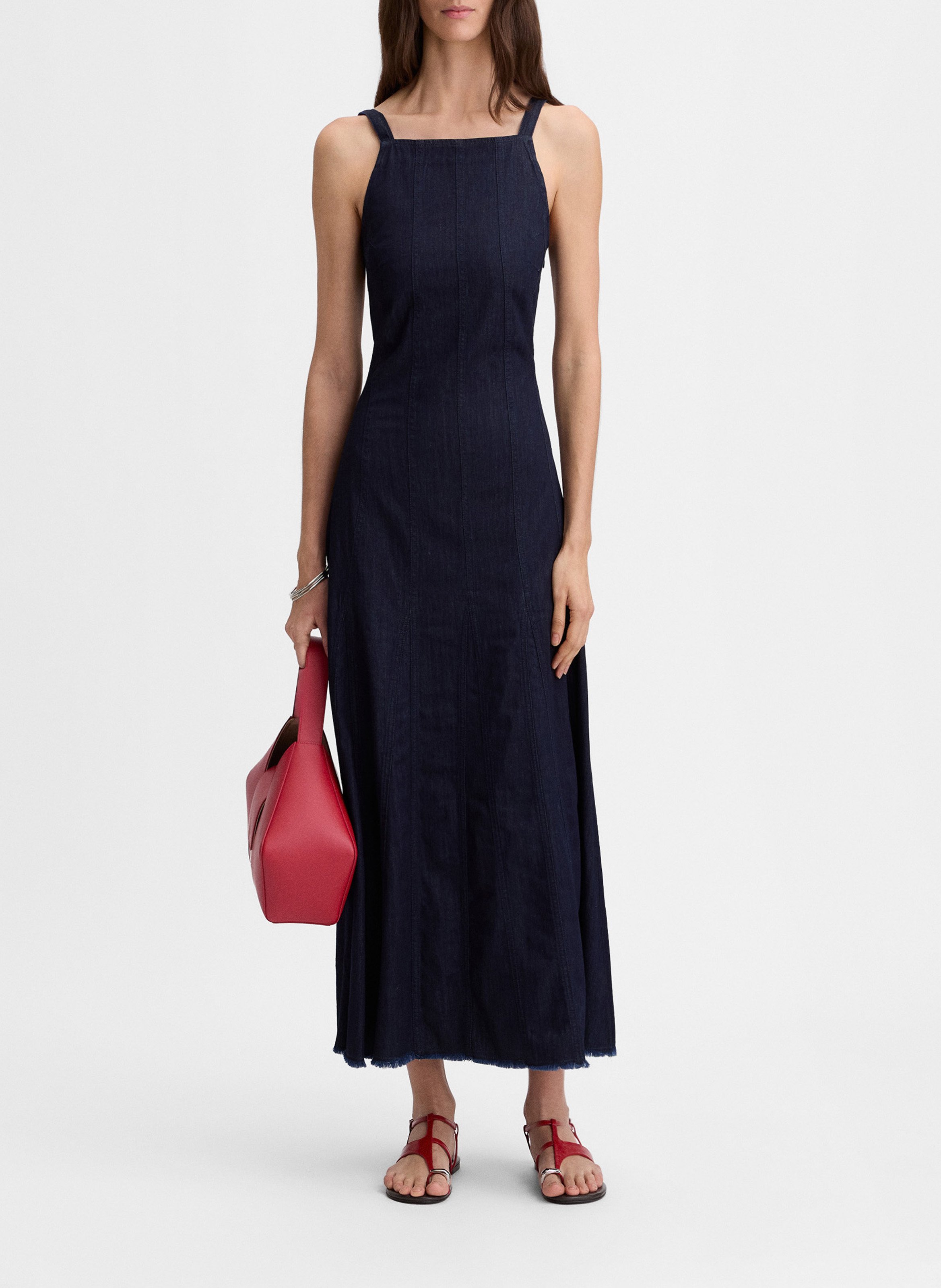 Midikleid aus Baumwolle SIMORRA Blau
