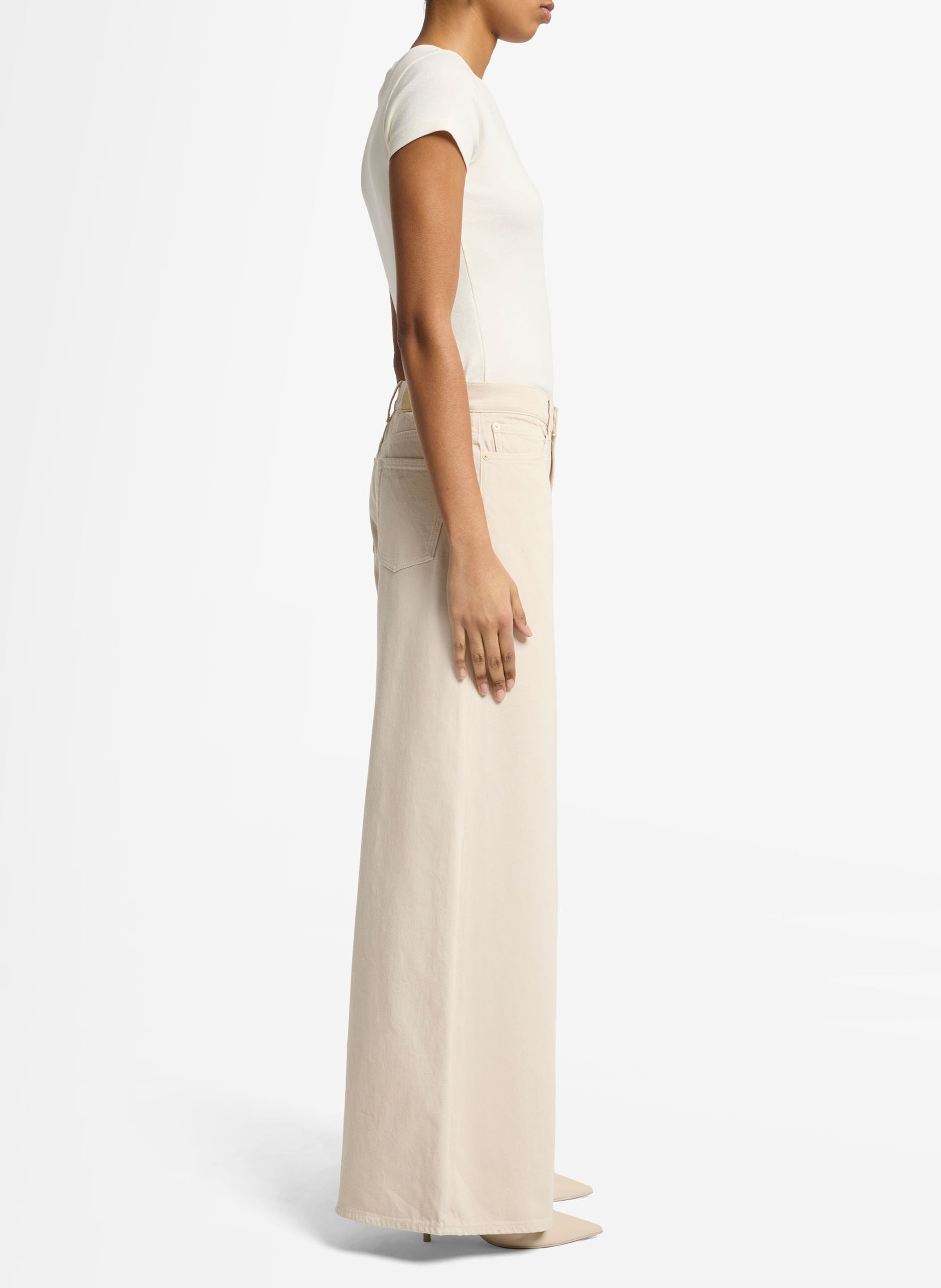 Straight cotton-blend pants 7 FOR ALL MANKIND White
