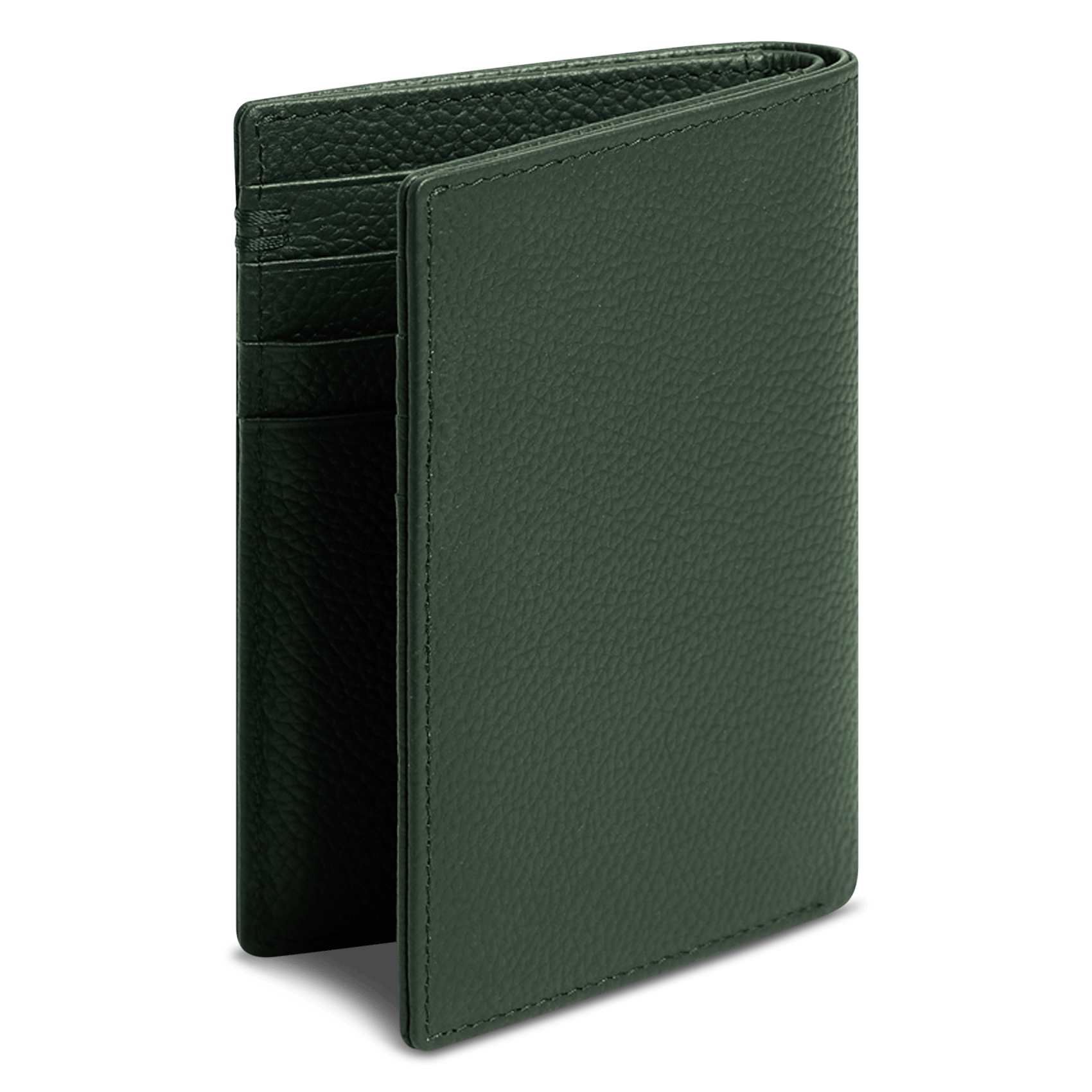 Calfskin leather credit-card holder LE TANNEUR Green