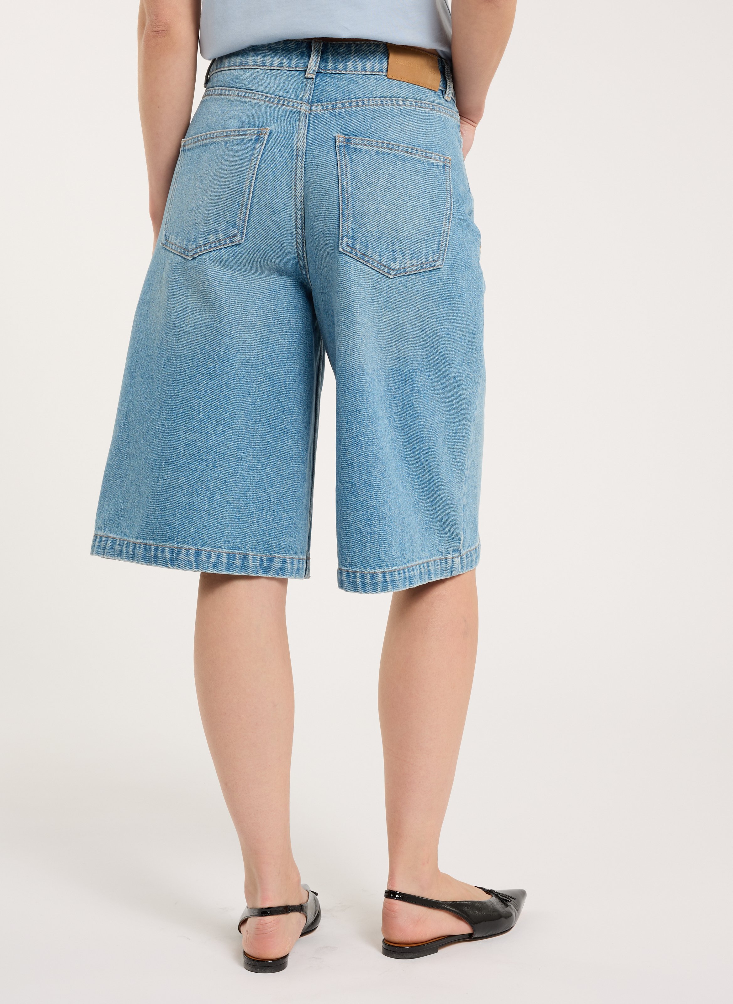 Bermuda oversize en coton  SAISON 1865 Bleu