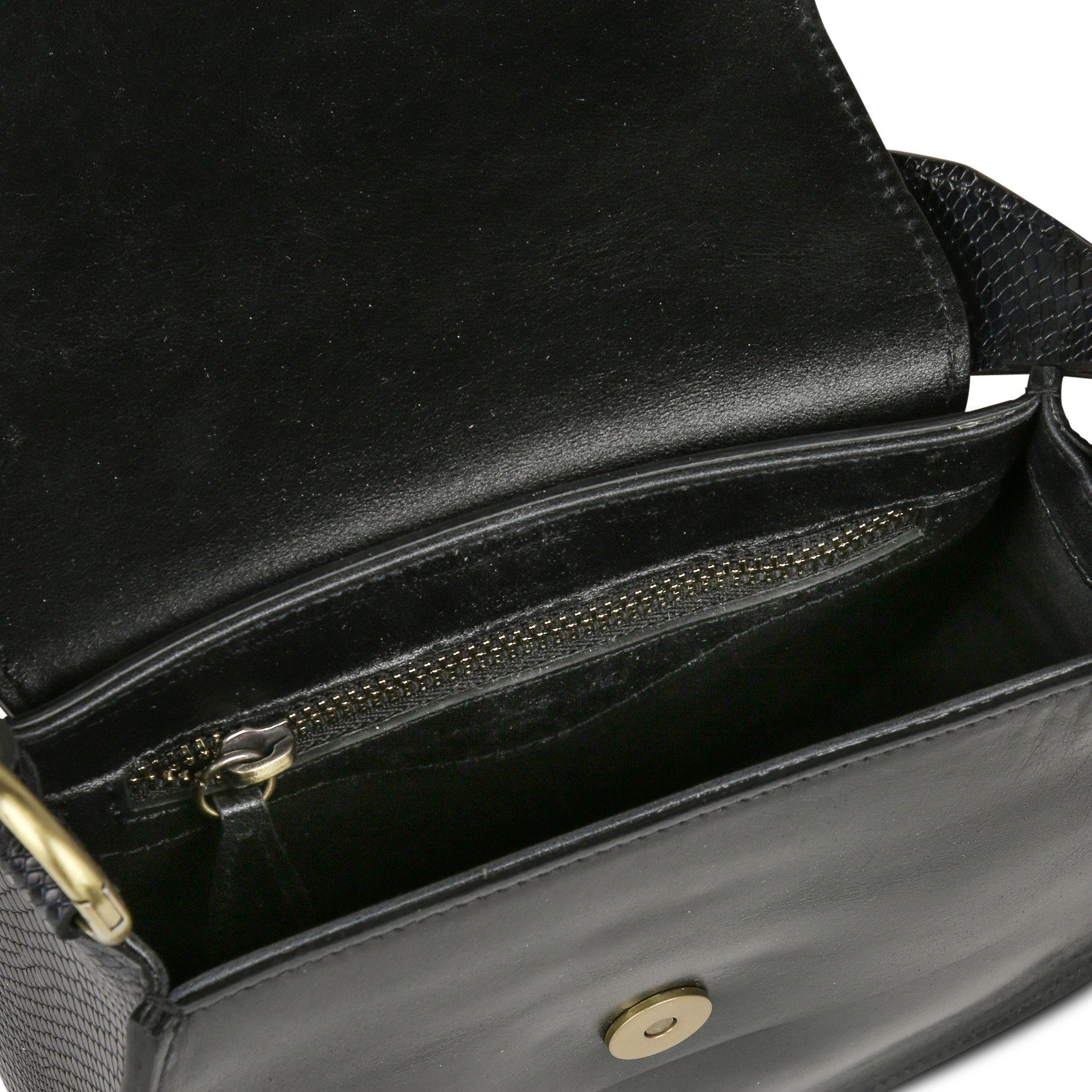 Leather shoulder bag MAISON 123 Black