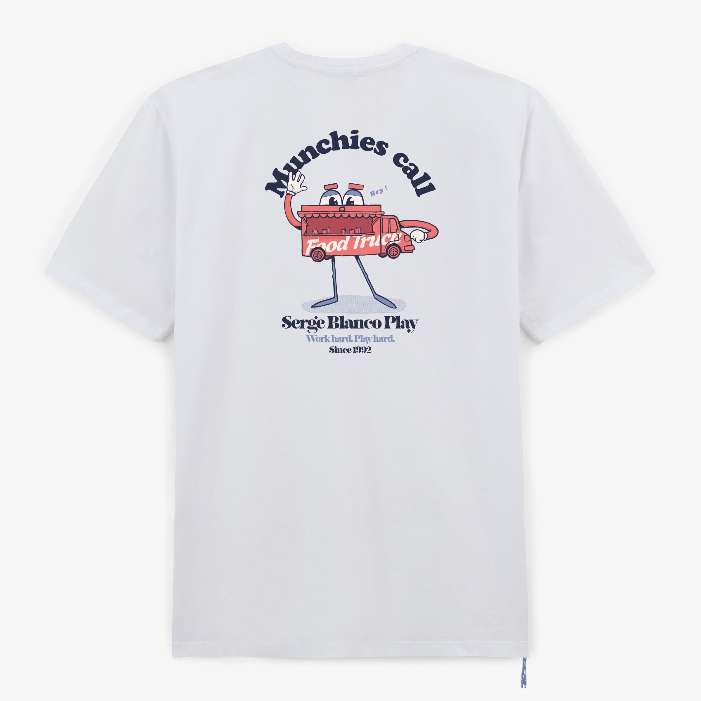 Short-sleeve printed munchies call T-shirt SERGE BLANCO White
