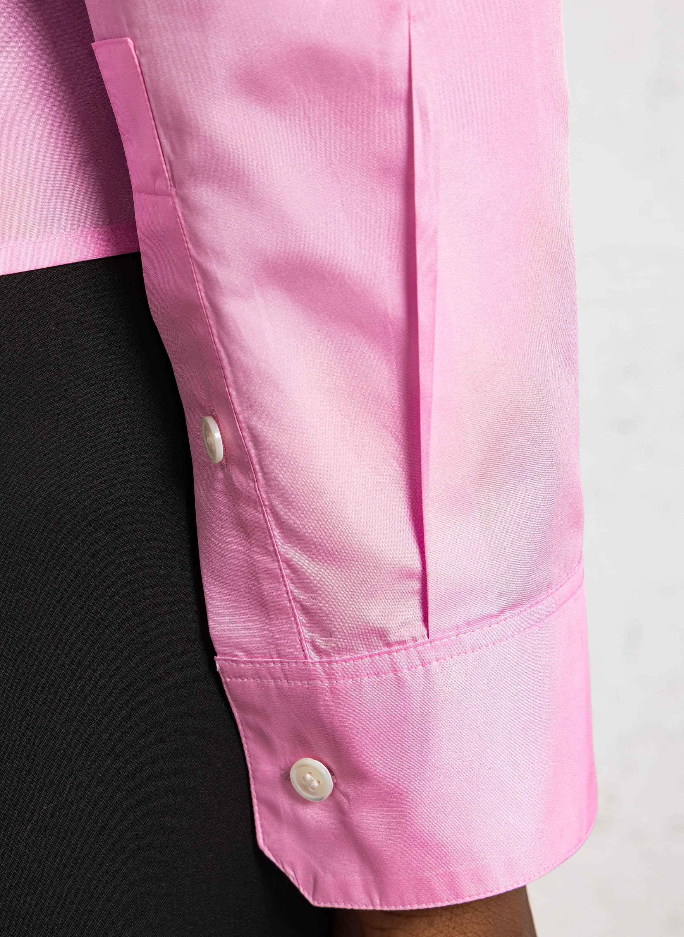 Straight shirt with classic collar SOEUR Pink