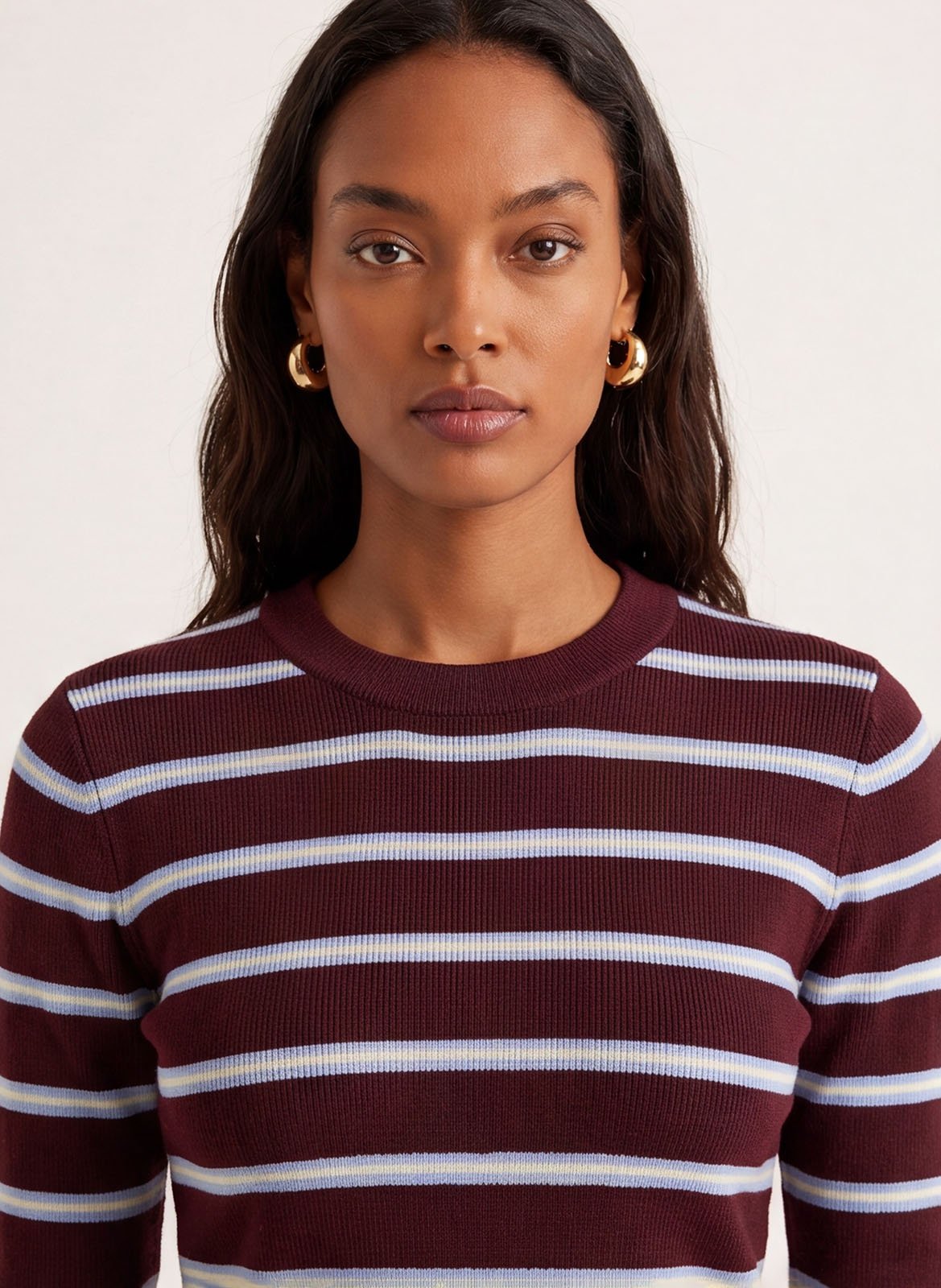 Round-neck wool-blend sweater | Red KOOKAI Women