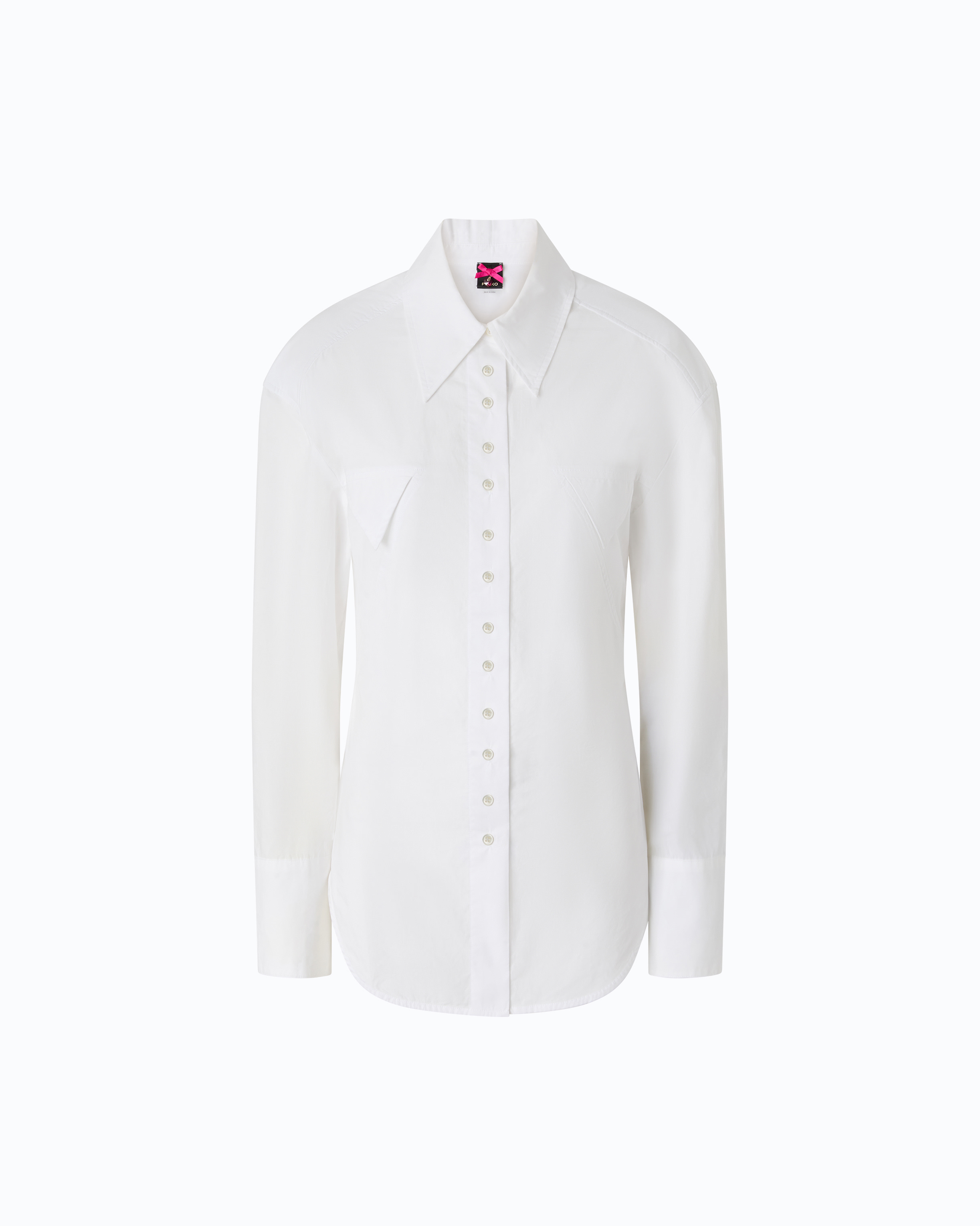 Chemise slim avec lien PINKO Blanc