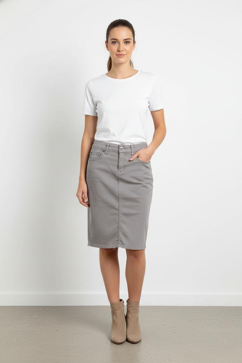 Short & midi skirt LIU JO - SECONDE MAIN Grey